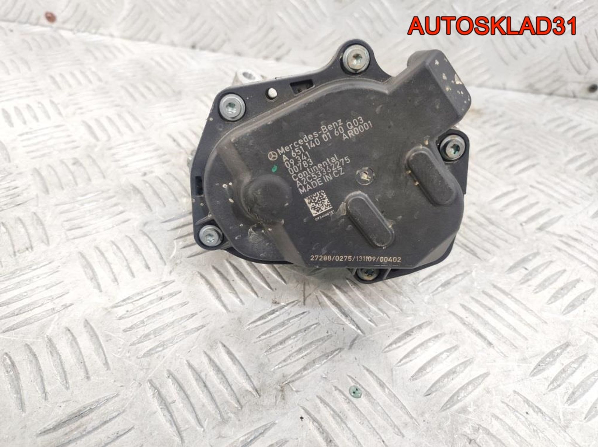 Клапан EGR Mercedes-GLK X204 651.912  A6511400160, 4500 рублей, Дубовое