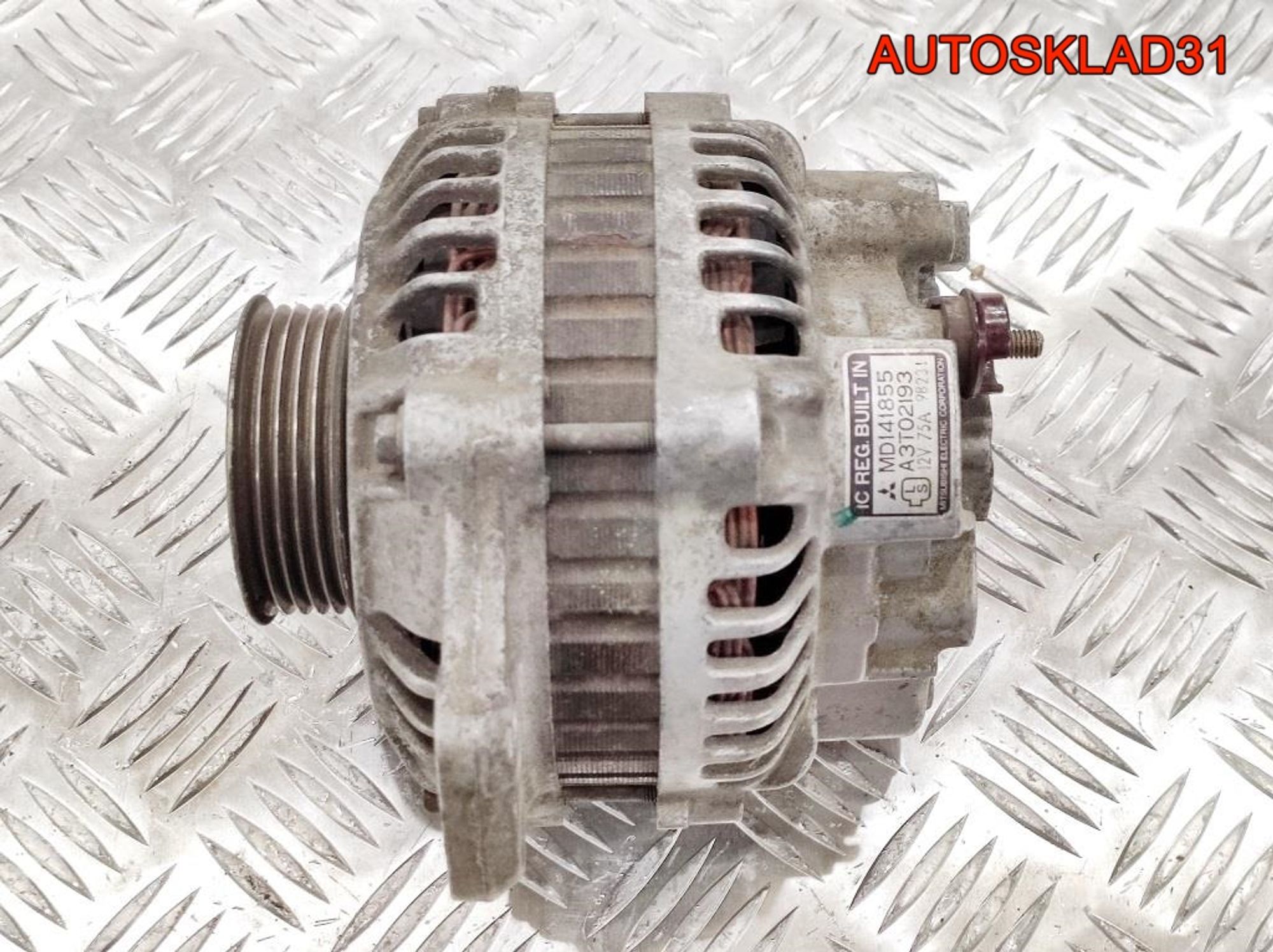 Генератор 75A Mitsubishi Pajero 2 3,0 Бензин MD141855 (Р), 6000 рублей, Дубовое