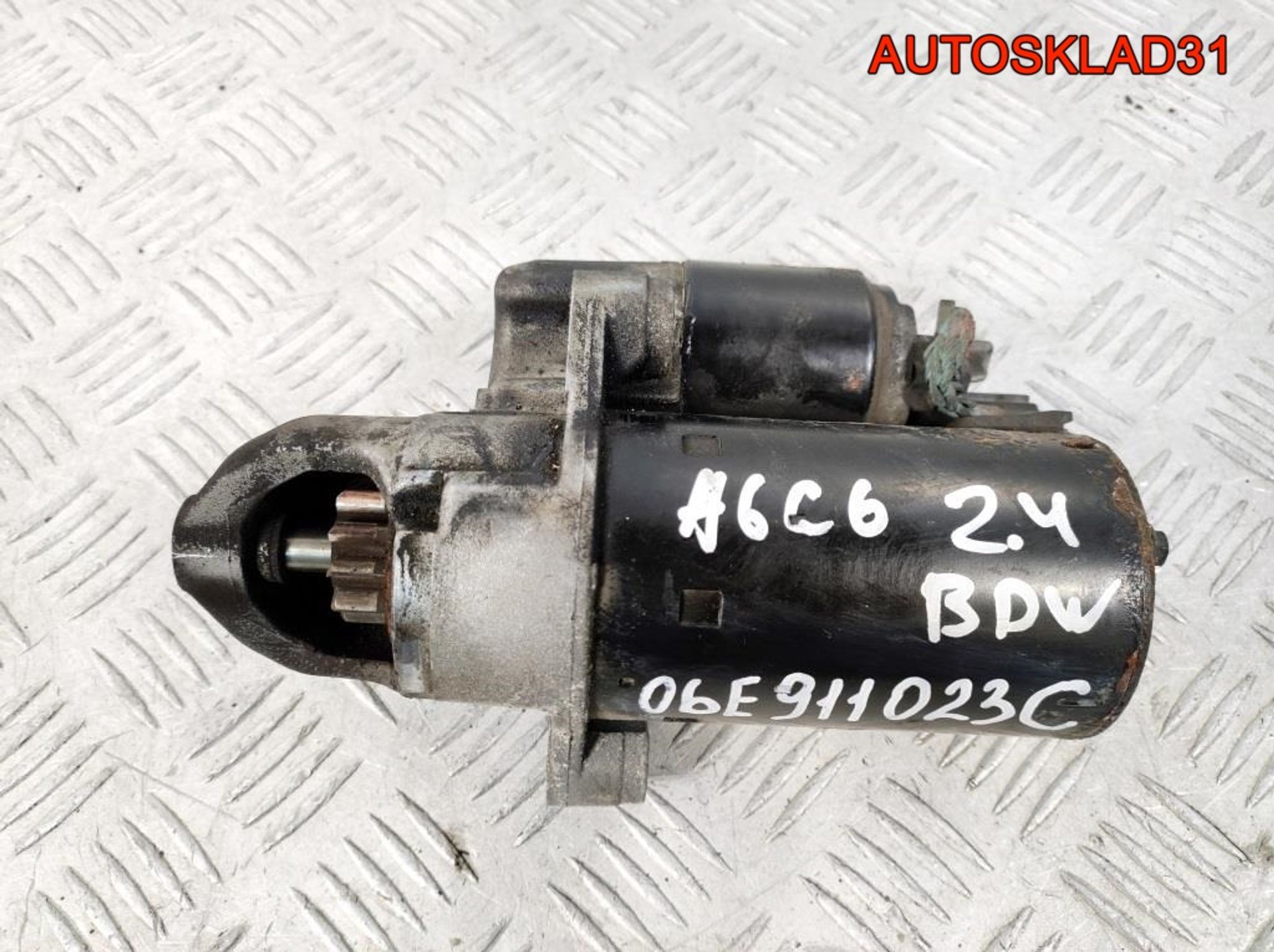 Стартер Audi A6 C6 2,4 BDW Бензин 06E911023C, 3600 рублей, Дубовое