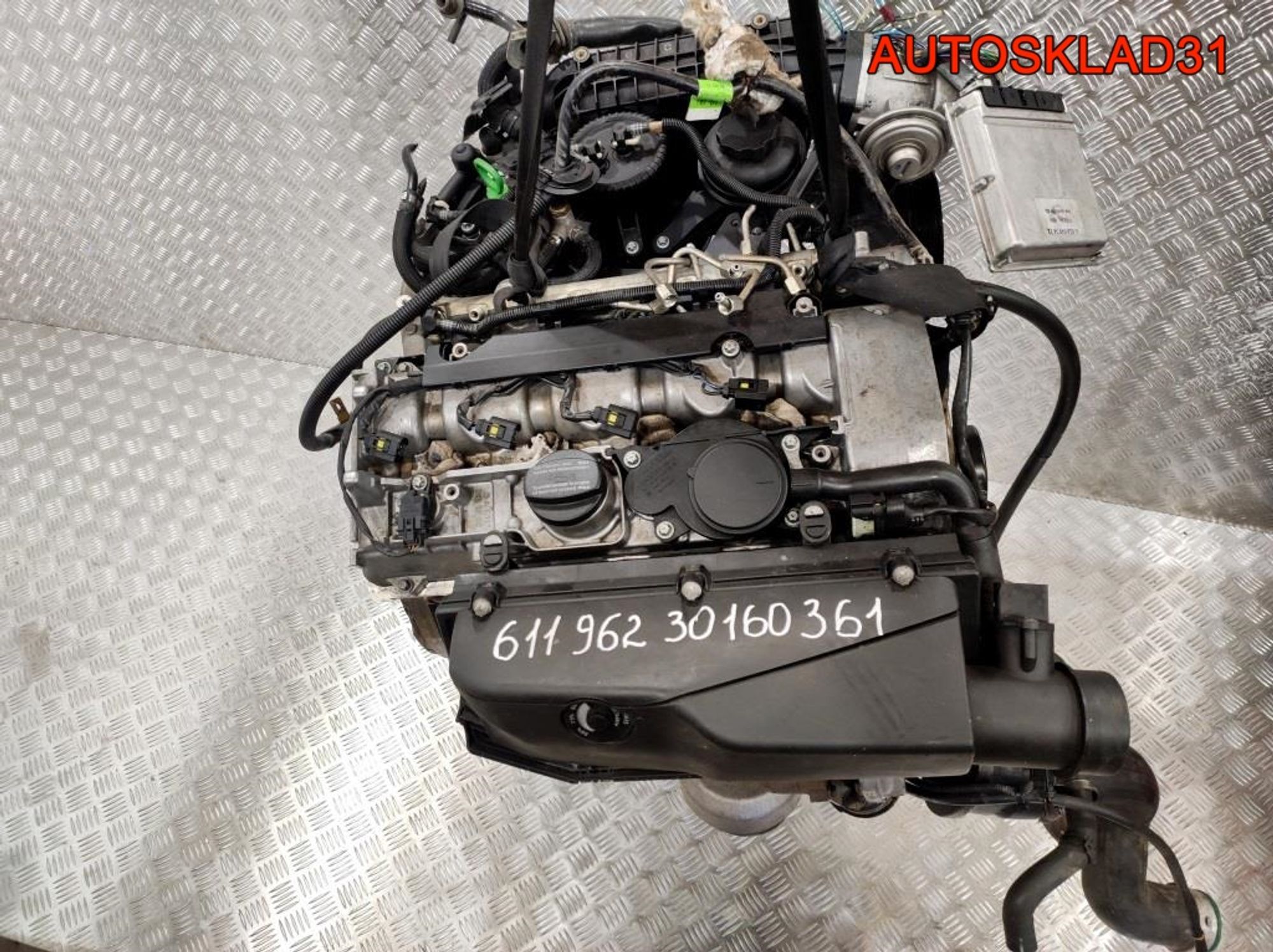 Двигатель OM611.962 Mercedes W203 2.2 Пробег 20 км, 180000 рублей, Дубовое