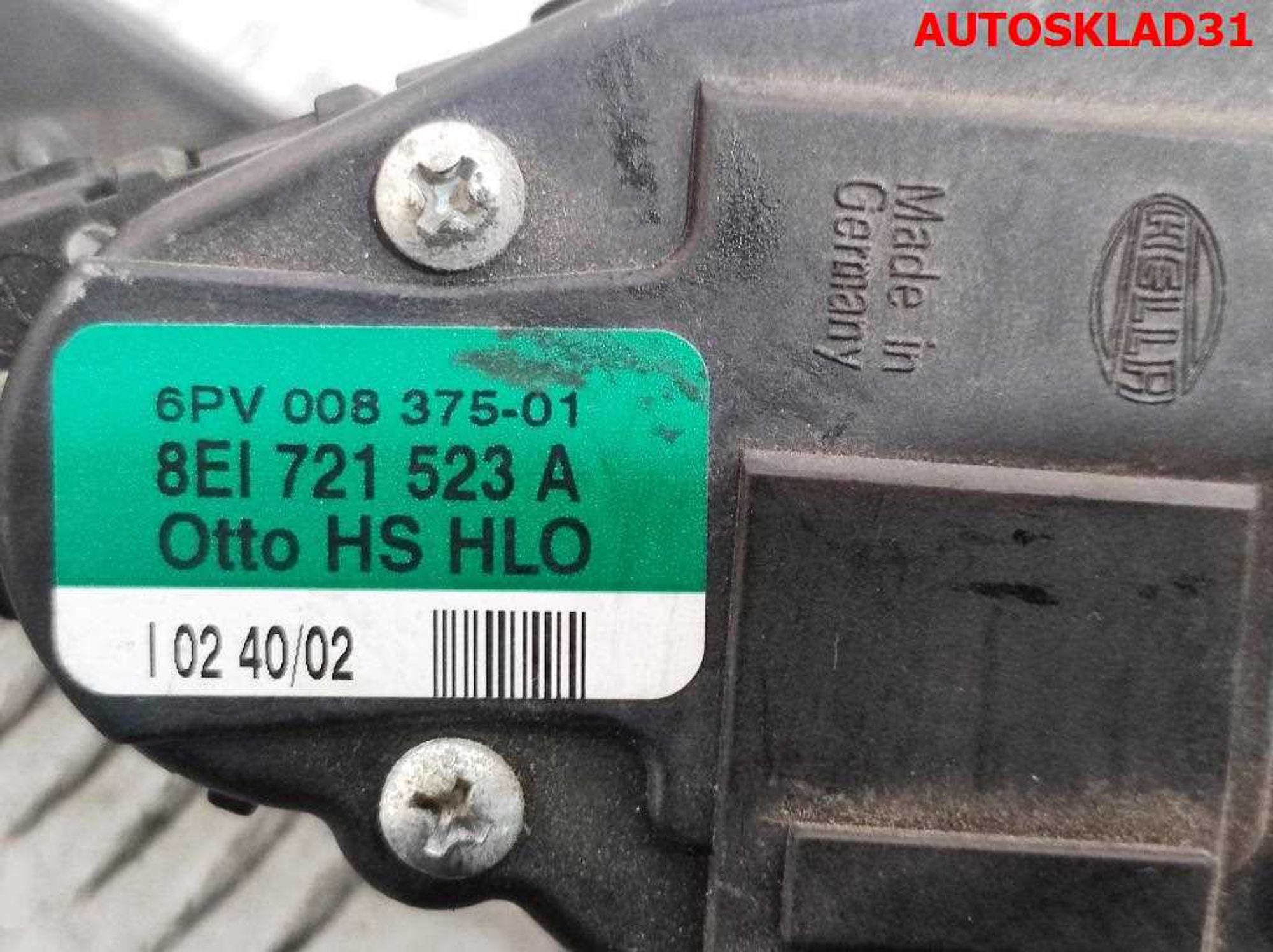 Педаль газа Audi A4 B6 2,0 ALT Бензин 8E1721523A, 1500 рублей, Дубовое