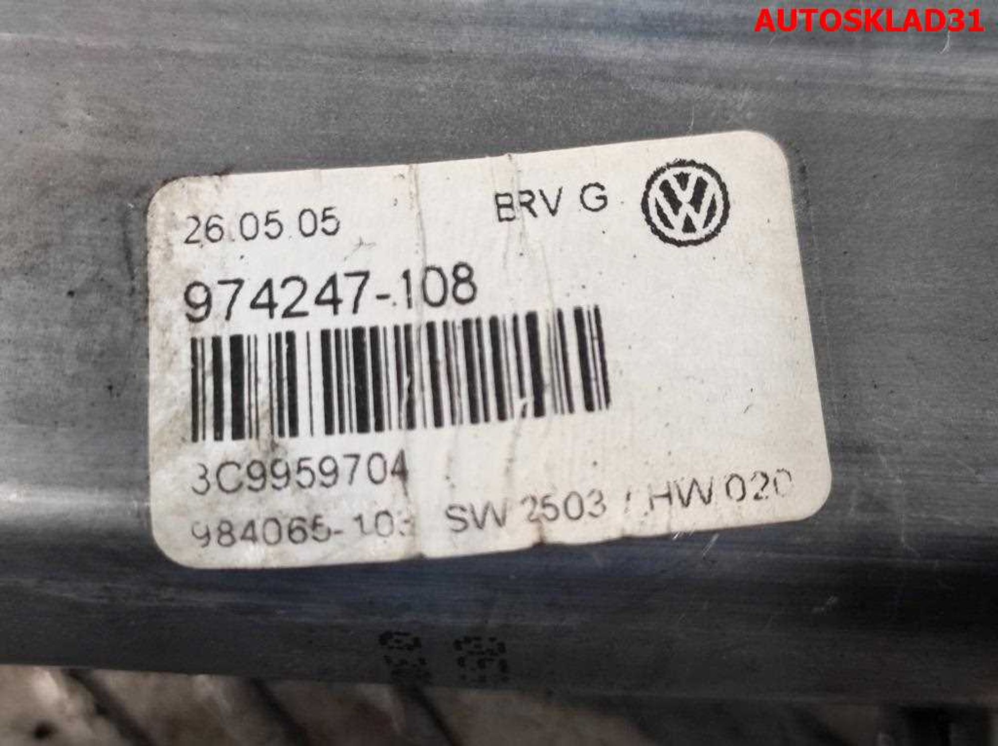Мотор стеклоподъемника правый задний VW Passat B6 3C9959704, 800 рублей, Дубовое