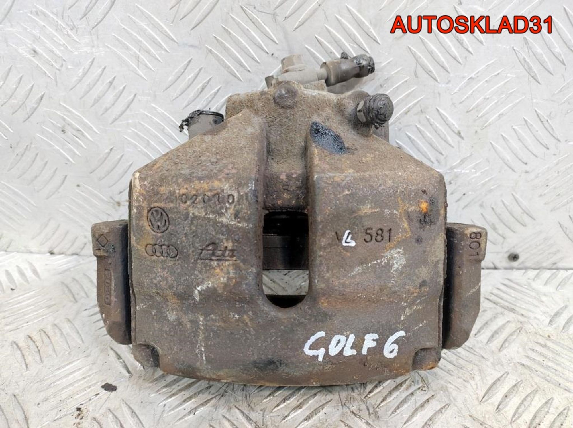 Суппорт тормозной передний левый VW Golf 6 1K0615123E, 2300 рублей, Дубовое