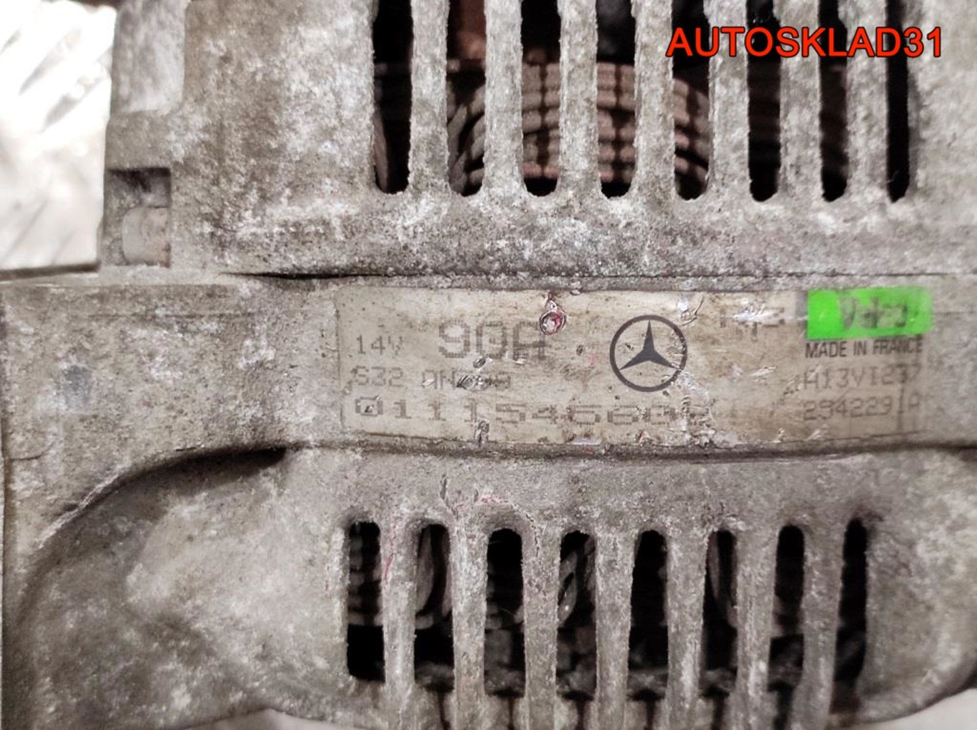 Генератор 90A Mercedes-Benz W168 A0111545602 (Р), 8000 рублей, Дубовое