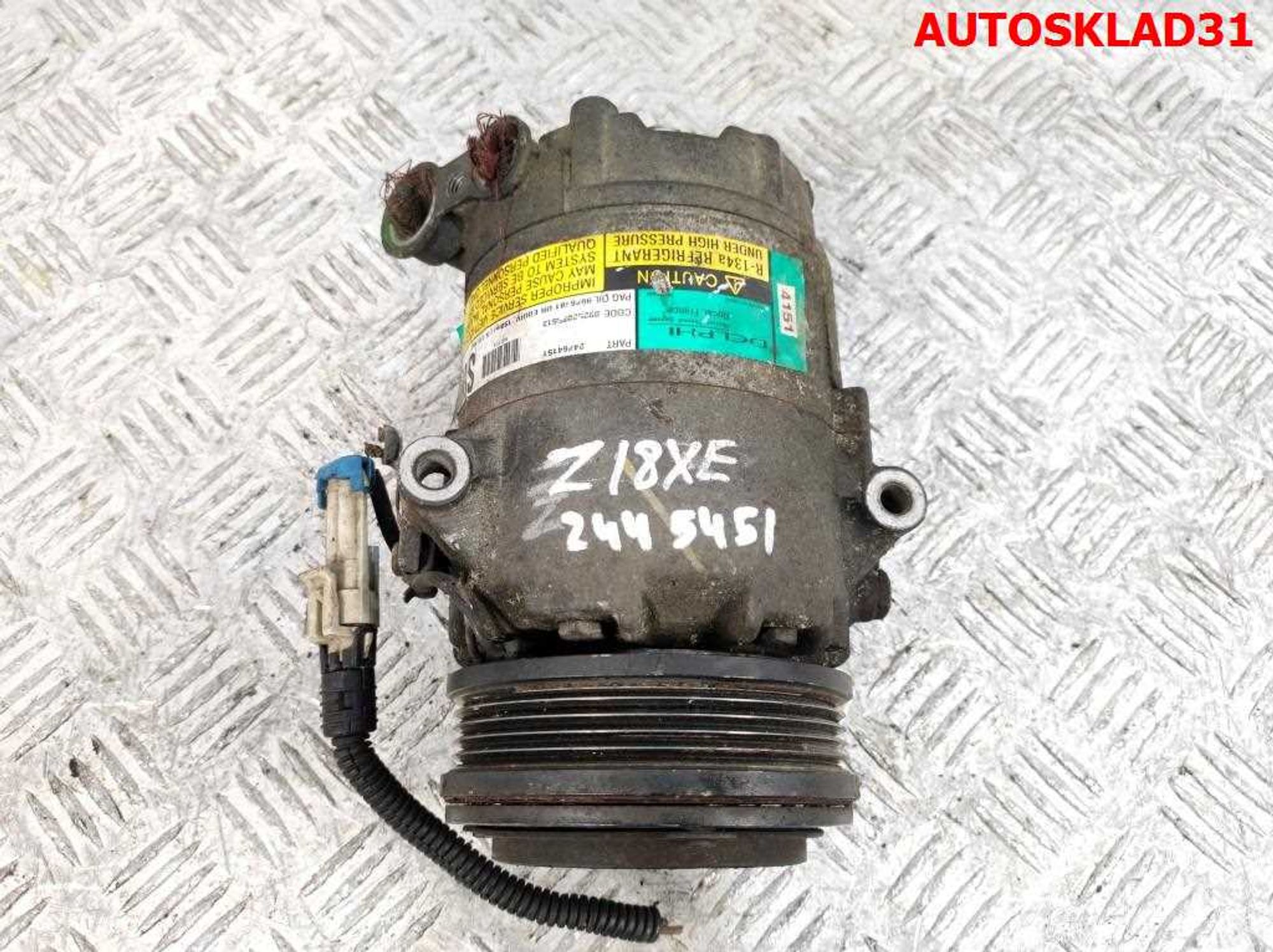 Компрессор кондиционера Opel Zafira A 1,8 Z18XE 24464151, 4000 рублей, Дубовое