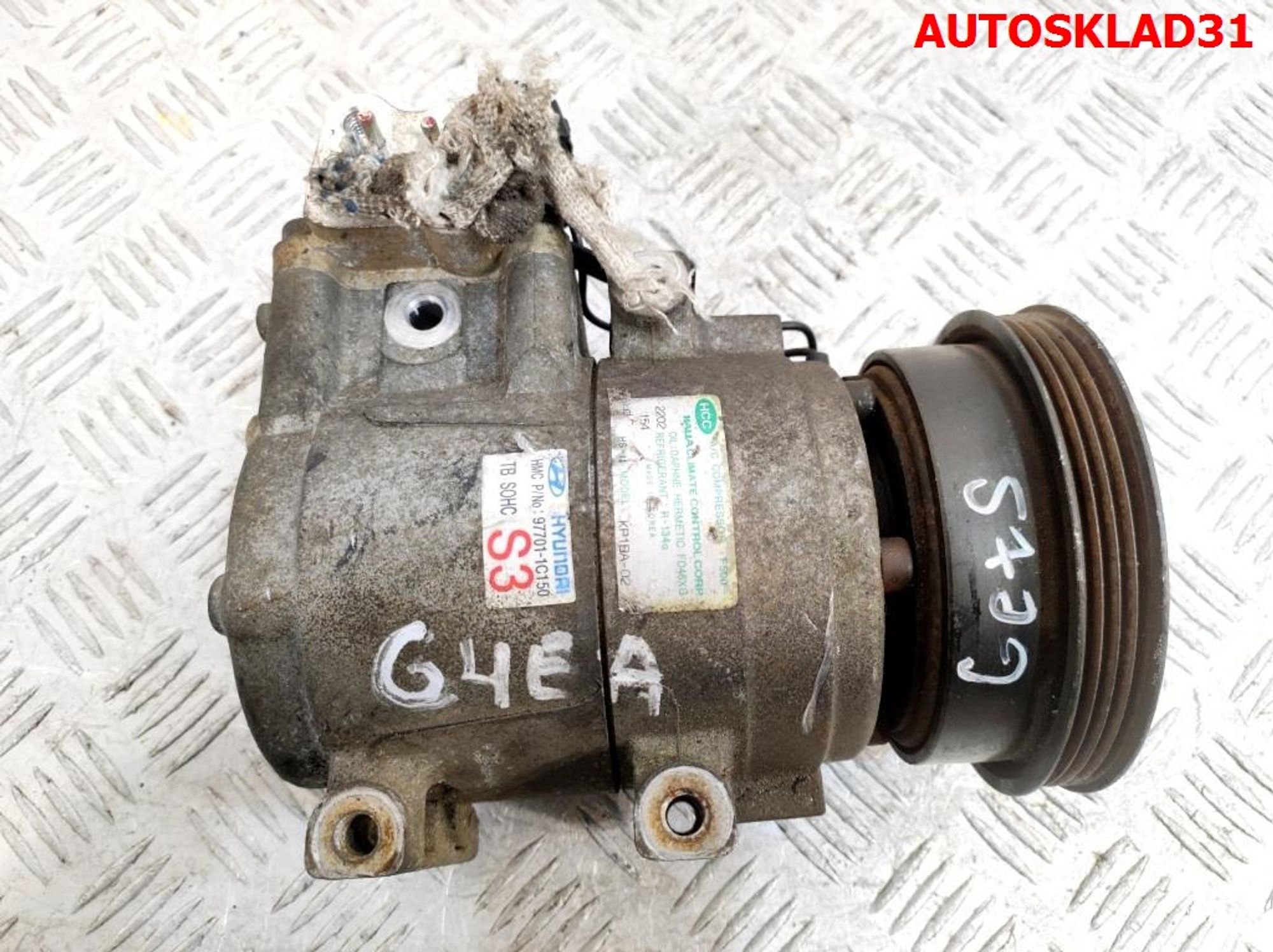 Компрессор кондиционера Hyundai Getz 1,3 G4EA бензин 977011C150, 8000 рублей, Дубовое