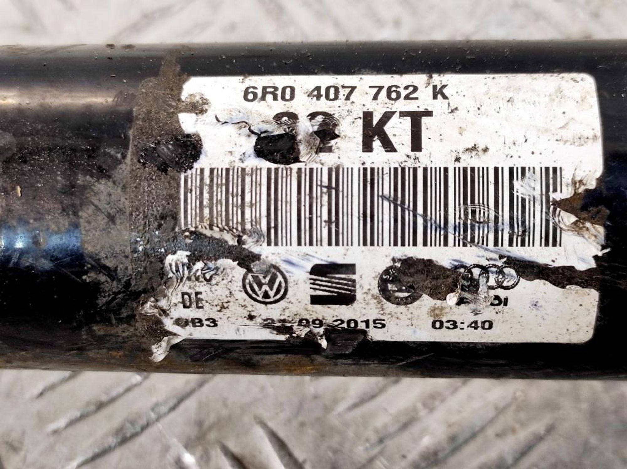 Полуось передняя правая Skoda Fabia 3 1.2 CBZJ 6R0407762K, 3200 рублей, Дубовое