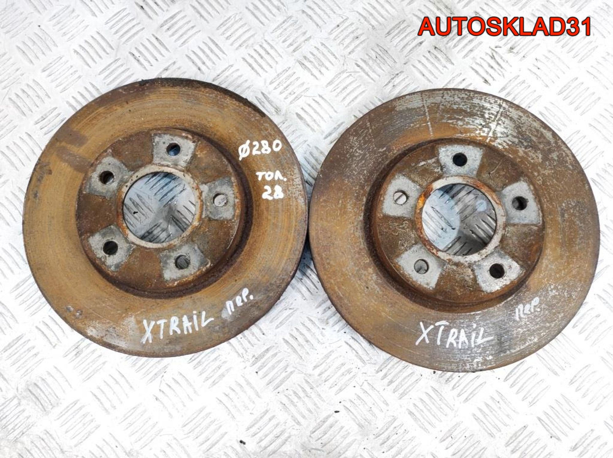 Диск тормозной передний Nissan X-Trail T30 402068H300, 900 рублей, Дубовое