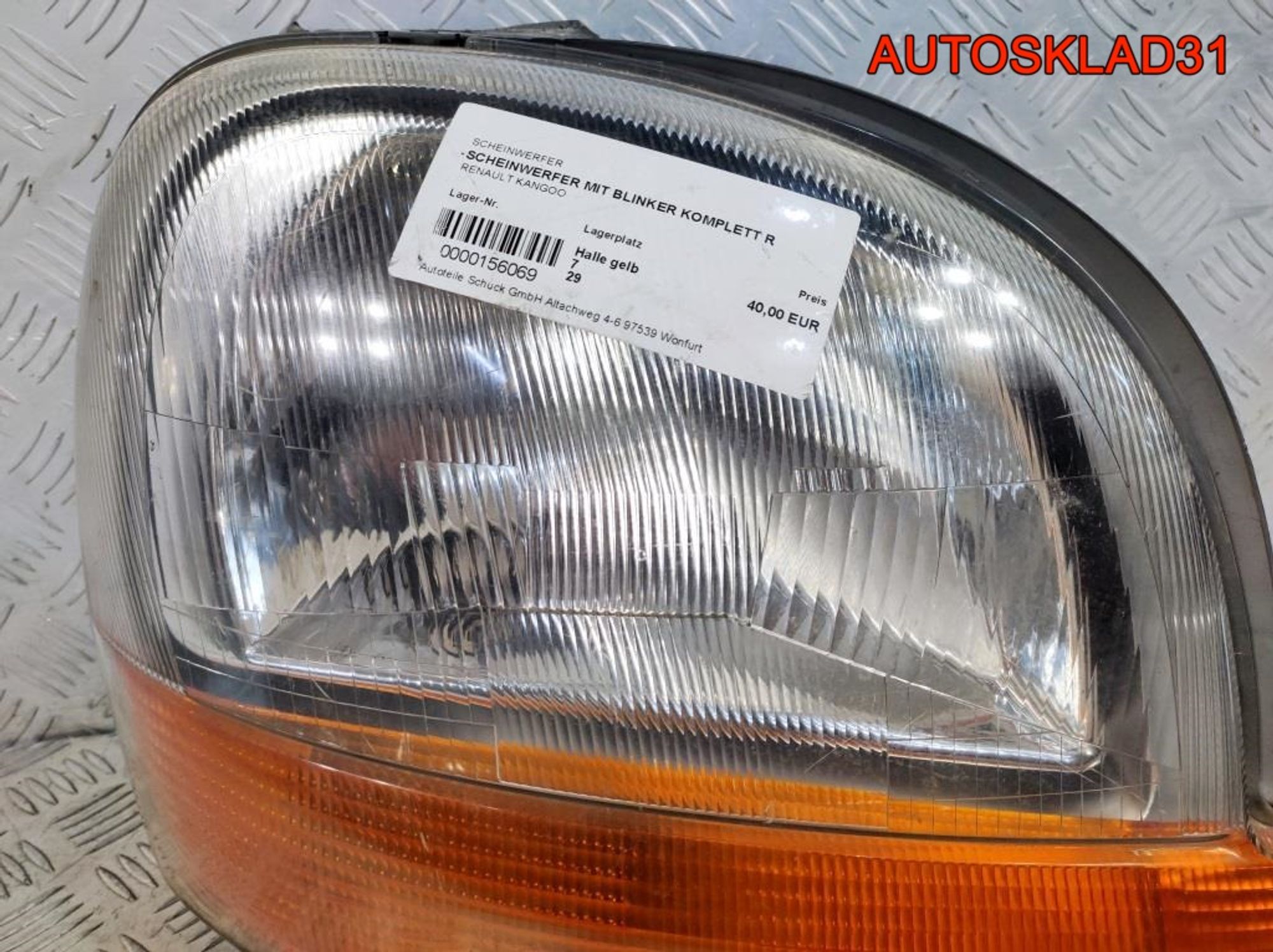 Фара правая Renault Kangoo 1 7701044040, 2900 рублей, Дубовое