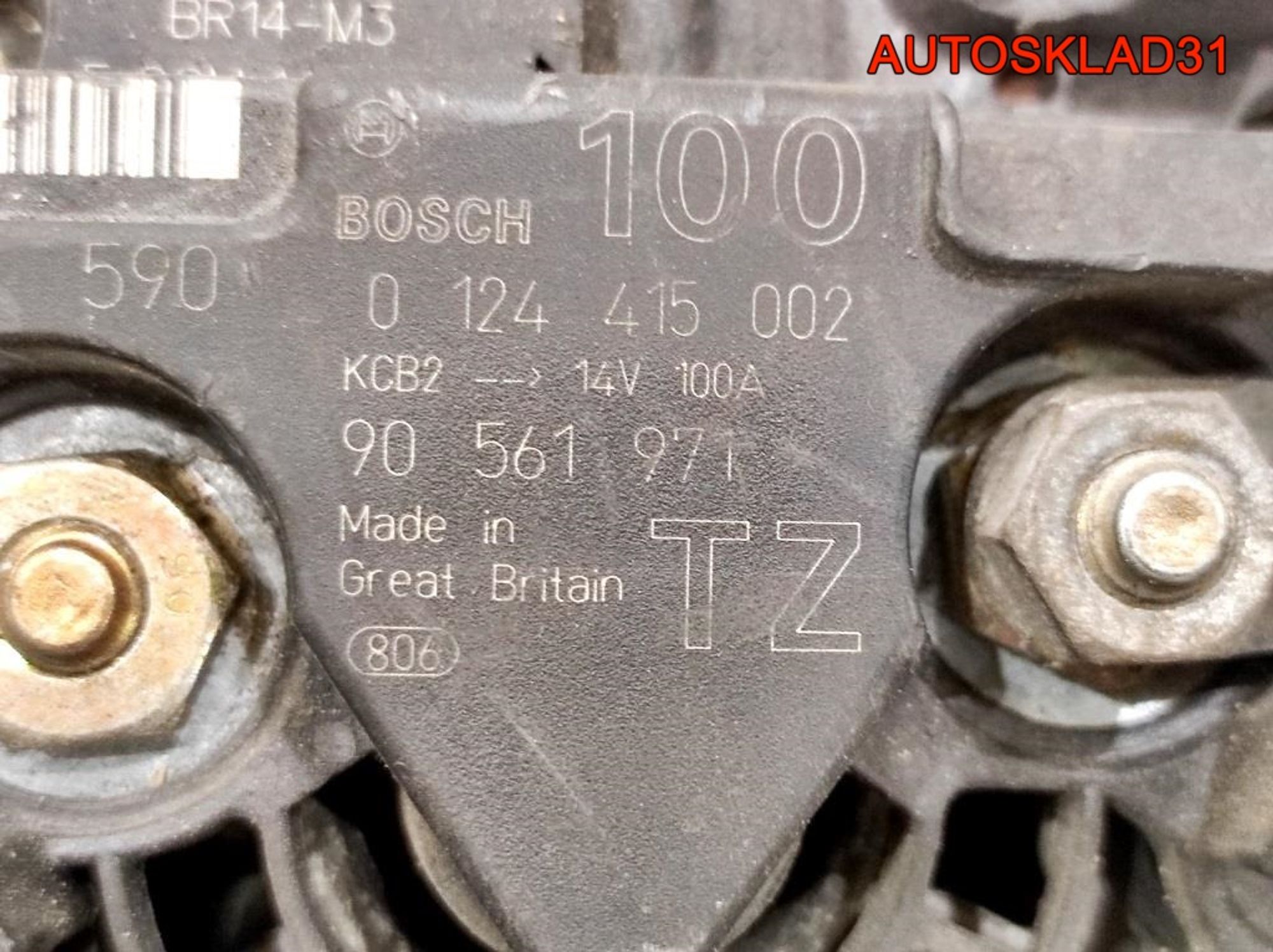 Генератор 100A Opel Astra G 1,6 Бензин 90561971 (Р), 4000 рублей, Дубовое