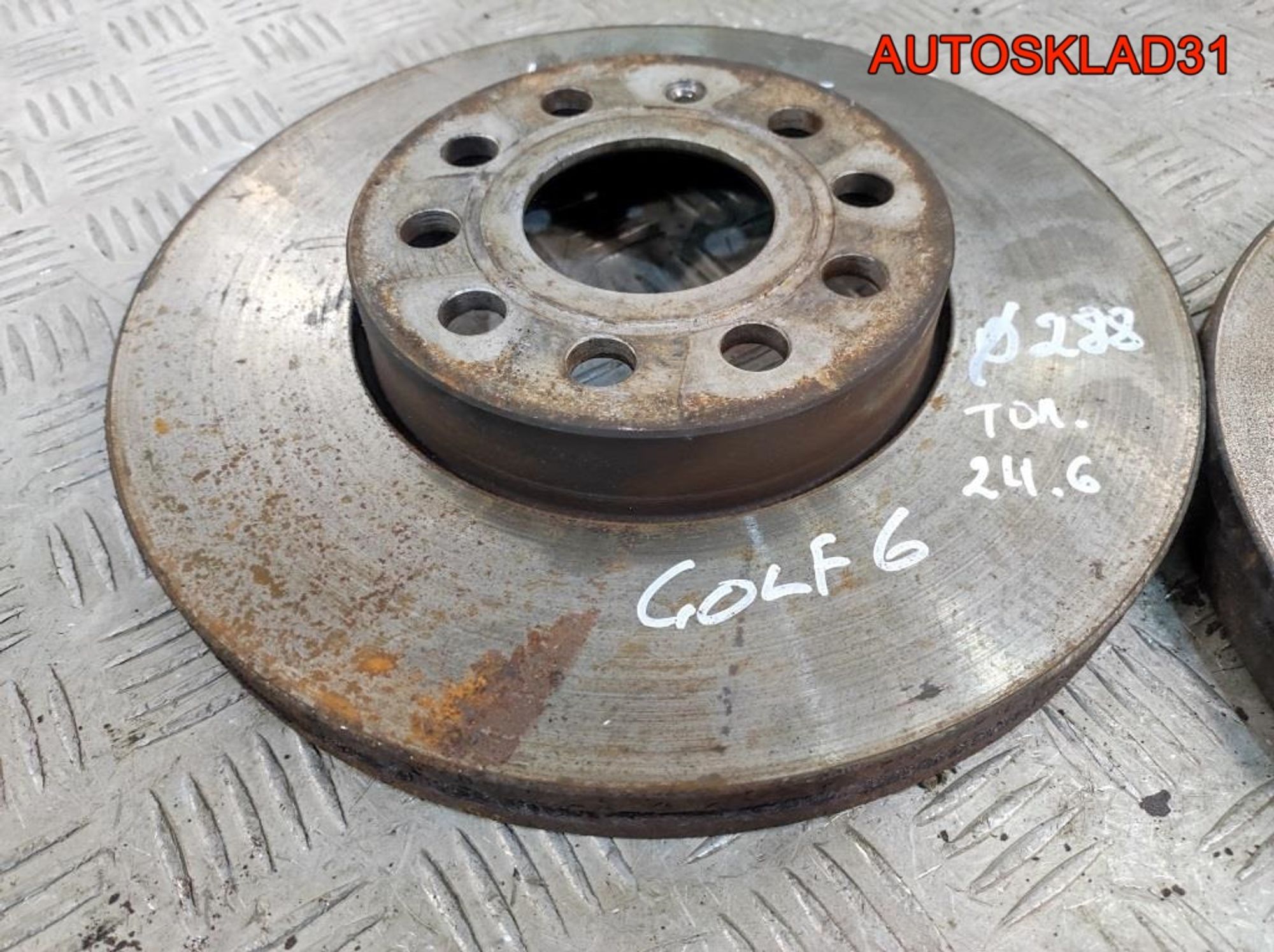 Диск тормозной передний комплект VW Golf 6 1K0615301T, 5400 рублей, Дубовое