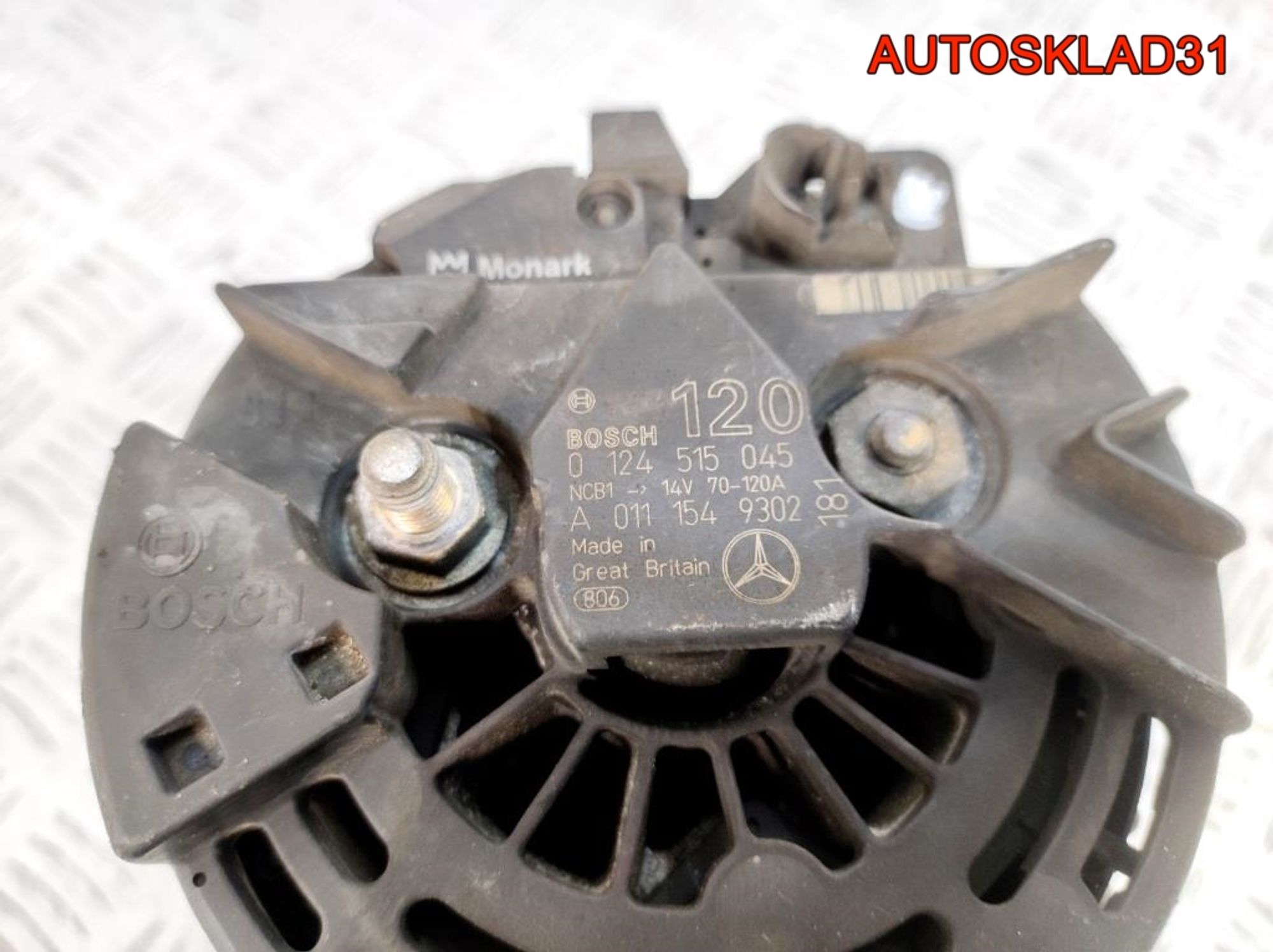 Генератор 120A Mercedes W203 2,0 M111.951 Бензин A0111549302, 12000 рублей, Дубовое