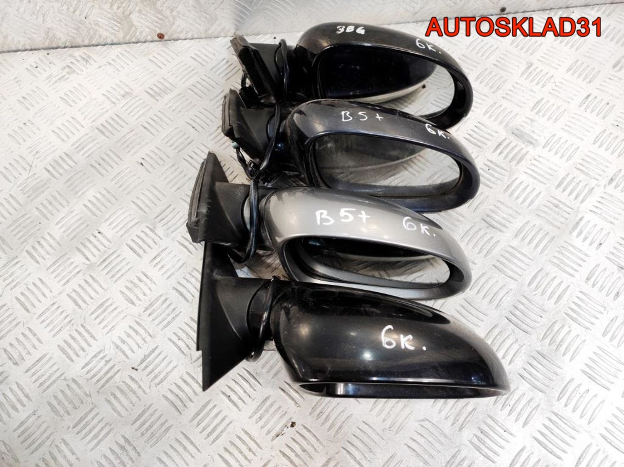 Зеркало правое 6 контактов VW Passat B5+ 3B0857934B, 3600 рублей, Дубовое