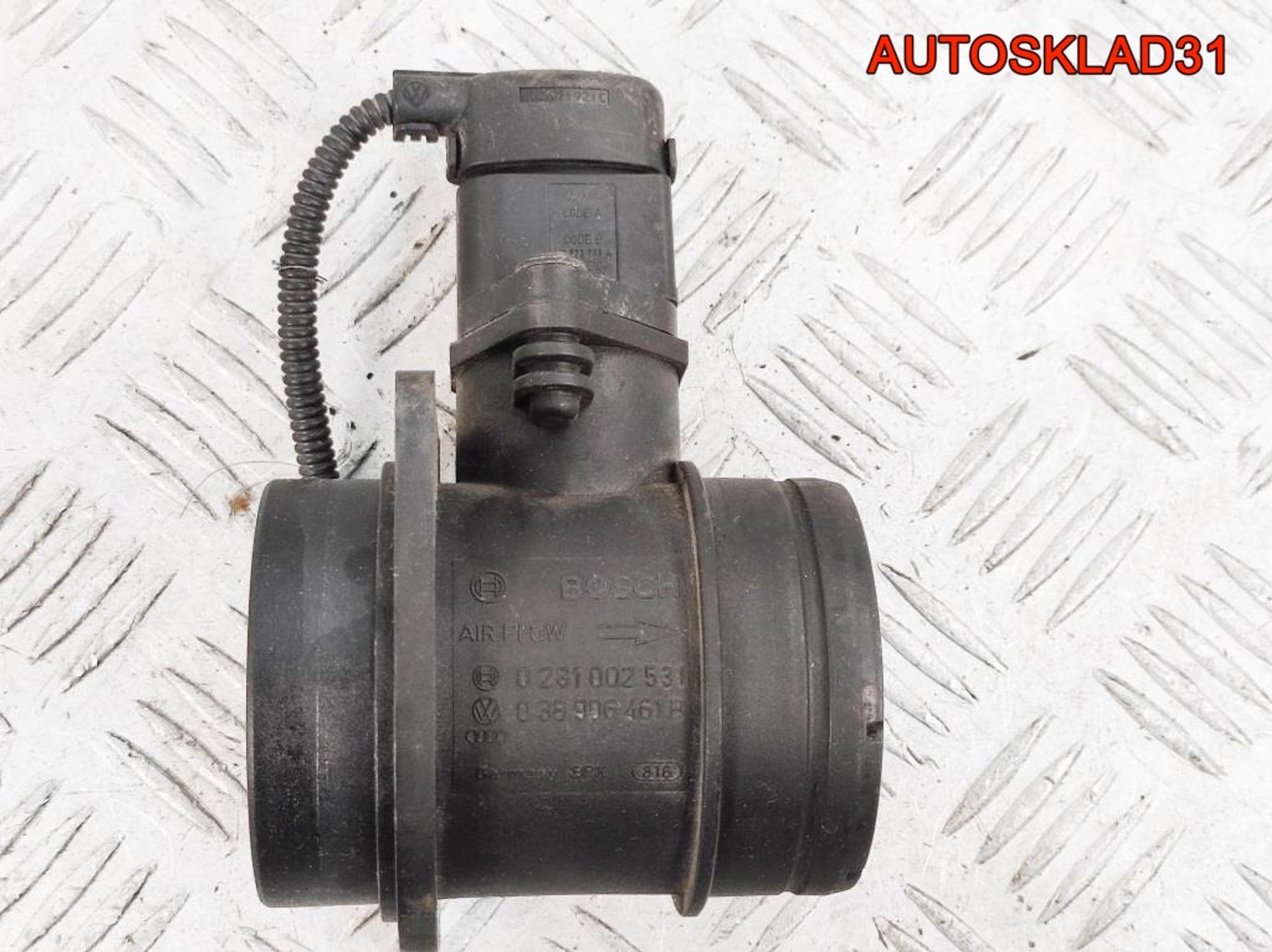 Расходомер воздуха VW Passat B6 1,9 Дизель 038906461B, 2900 рублей, Дубовое