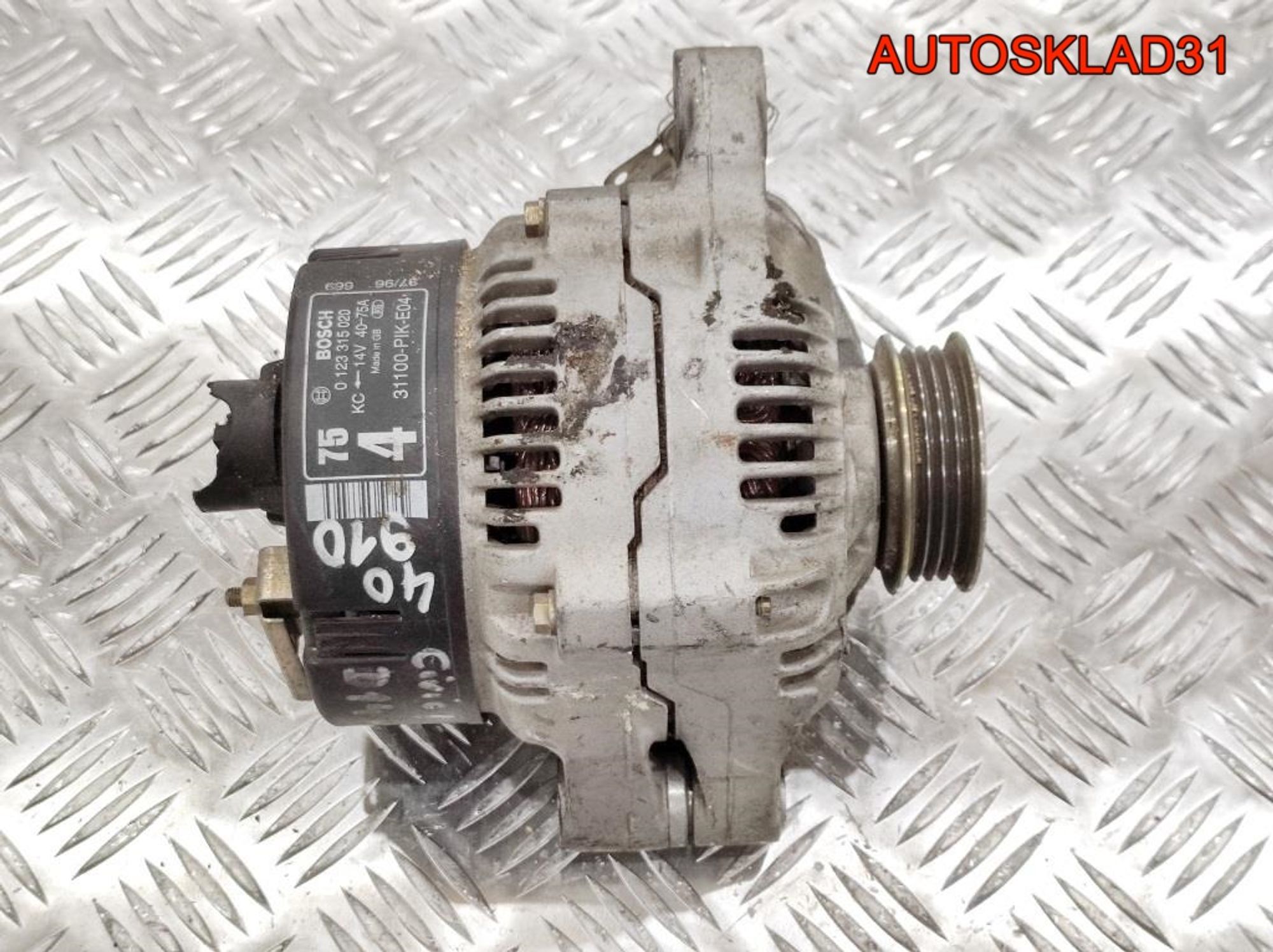 Генератор 75A Honda Civic 5 1,4 D14A7 0123315020 (Р), 7500 рублей, Дубовое