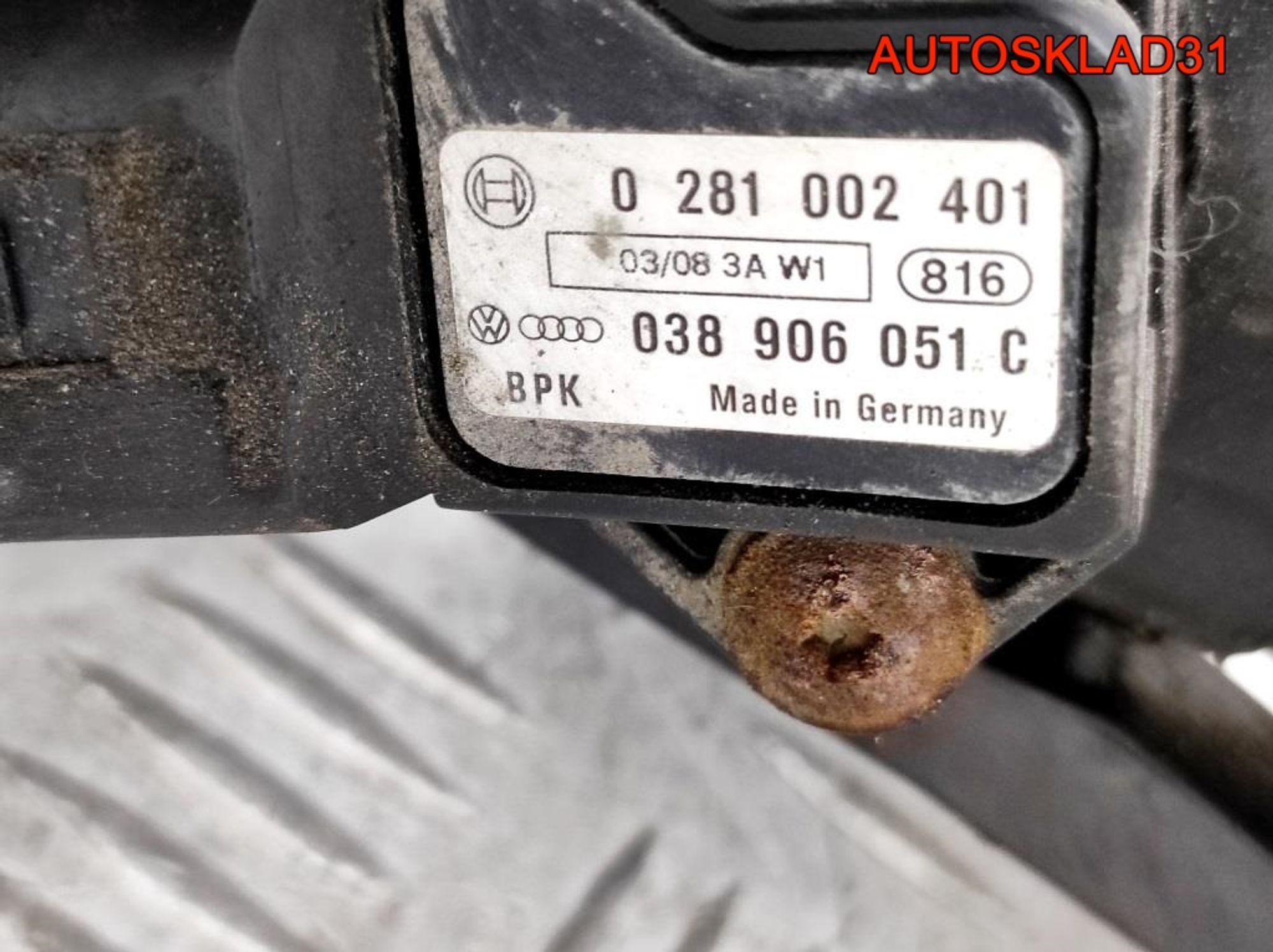 Патрубок интеркулера VW Passat B6 2.0 3C0145762AD Дизель, 1400 рублей, Дубовое