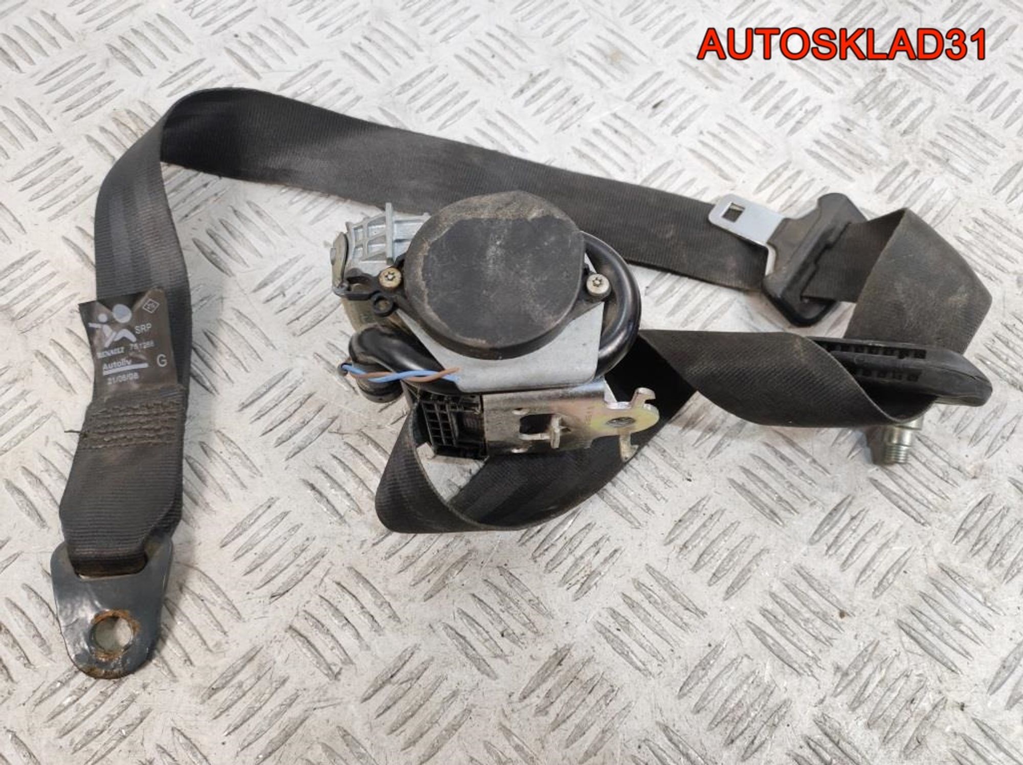 Ремень безопасности Renault Sandero 8200751266, 1900 рублей, Дубовое