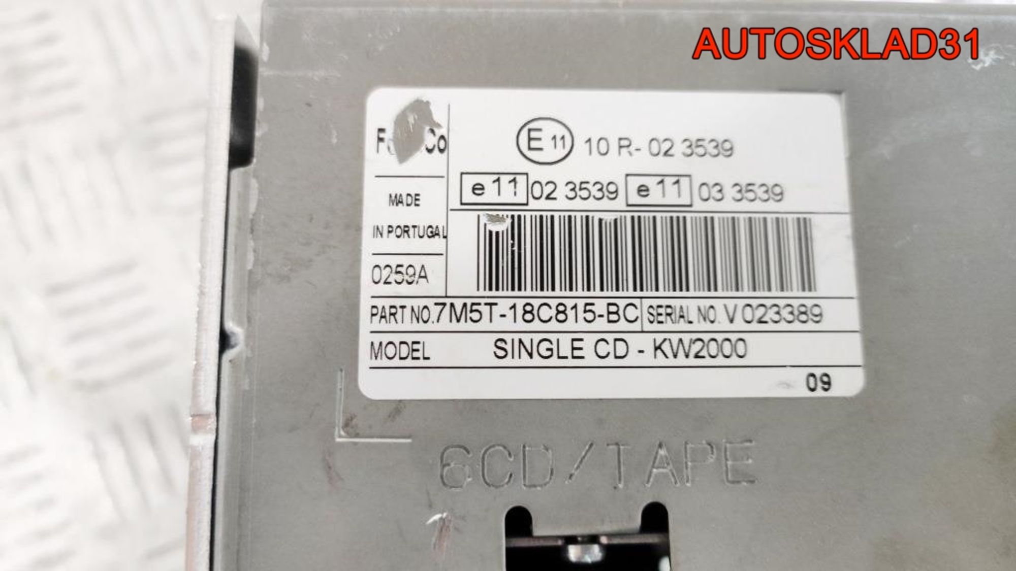 Магнитола 6000CD Ford Focus 2 7M5T18C815BC, 1500 рублей, Дубовое