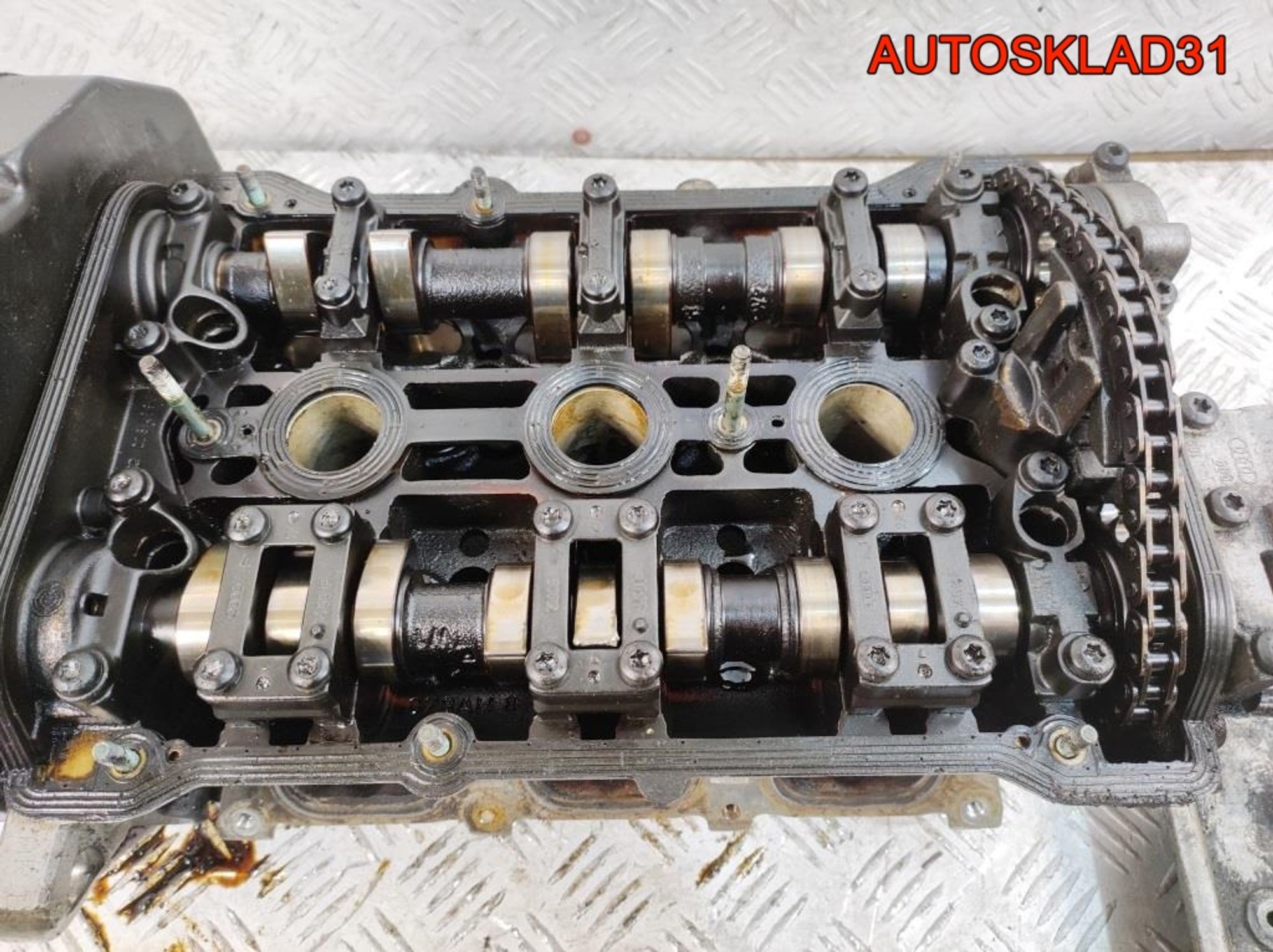 Головка блока правая Audi A6 C5 2,4 ARJ Бензин 078103373AH, 15000 рублей, Дубовое