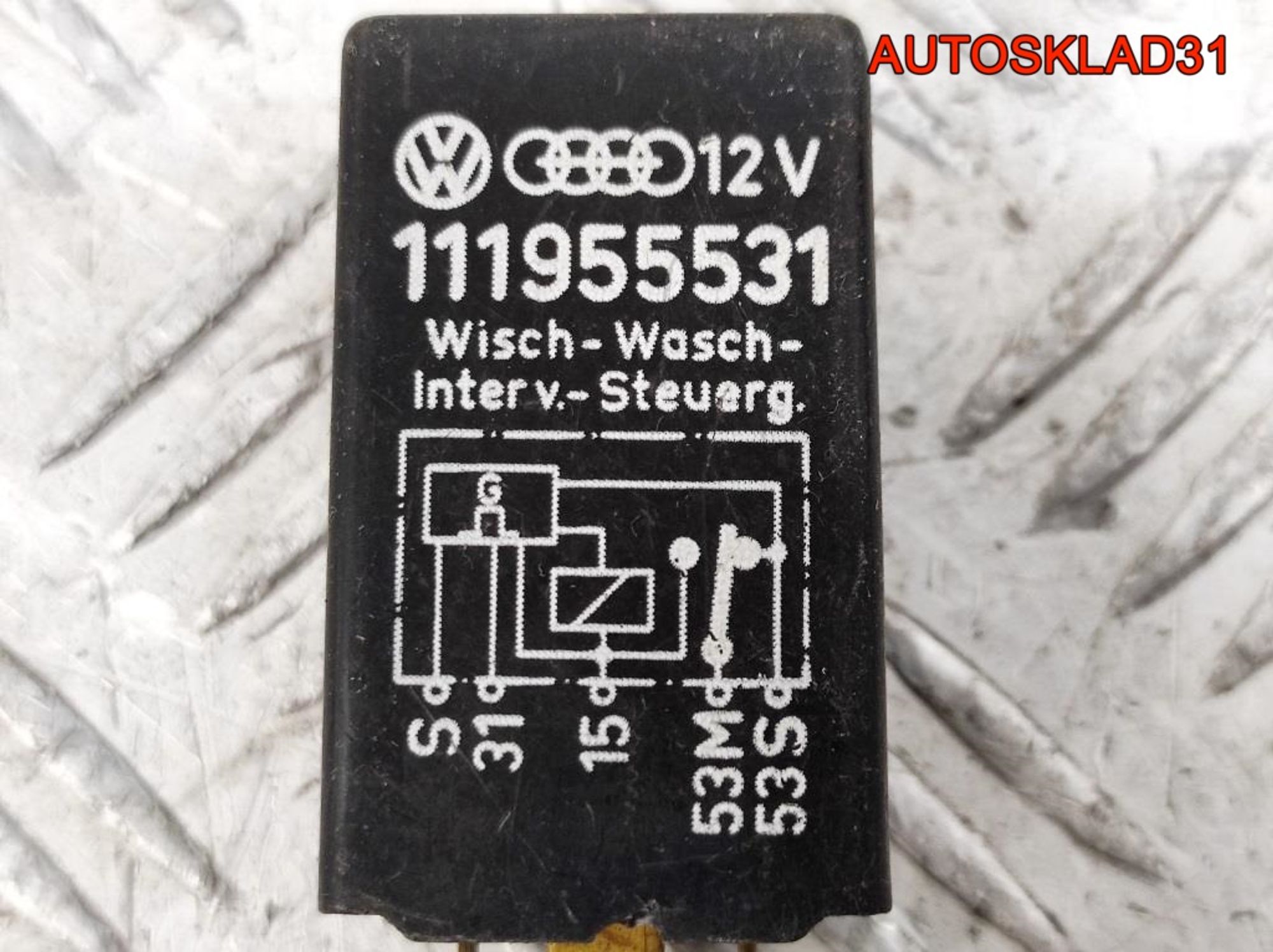 Реле стеклоочистителей Volkswagen Gol 1 111955531, 1500 рублей, Дубовое