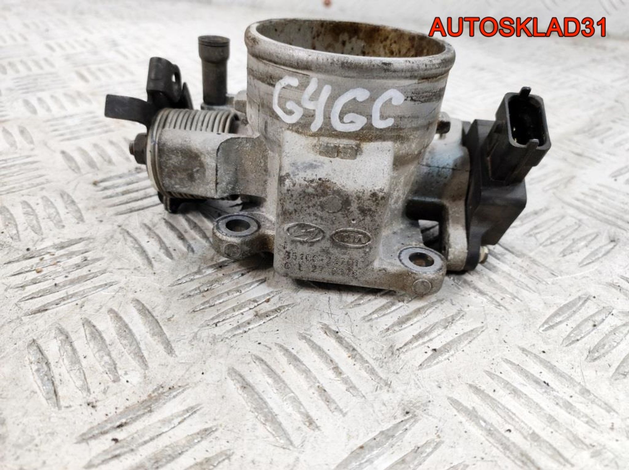 Заслонка дроссельная Kia Sportage 2 2.0 G4GC 3510023701, 2100 рублей, Дубовое