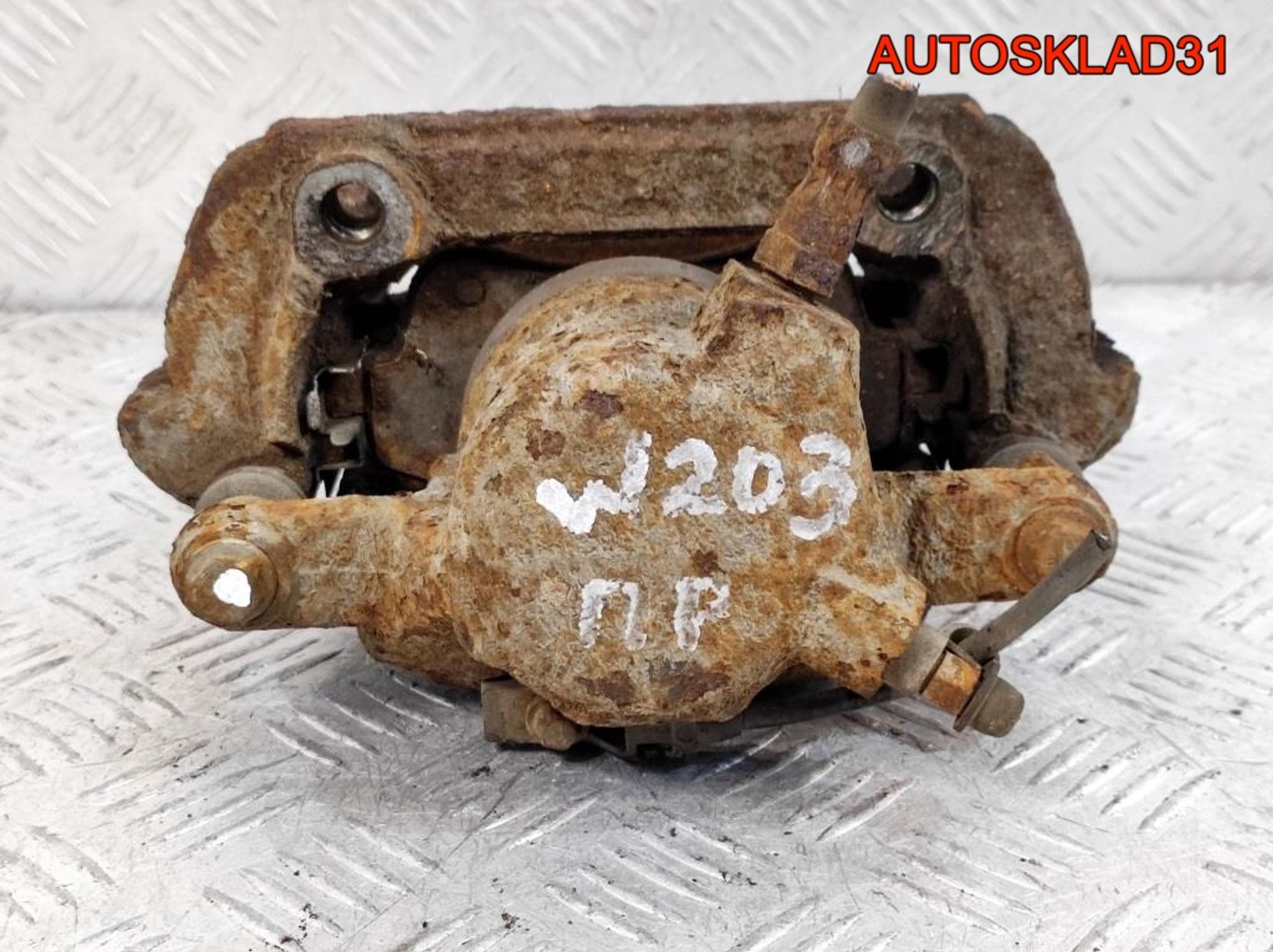 Суппорт тормозной передний правый Mercedes Benz W203 A0034202283, 1000 рублей, Дубовое