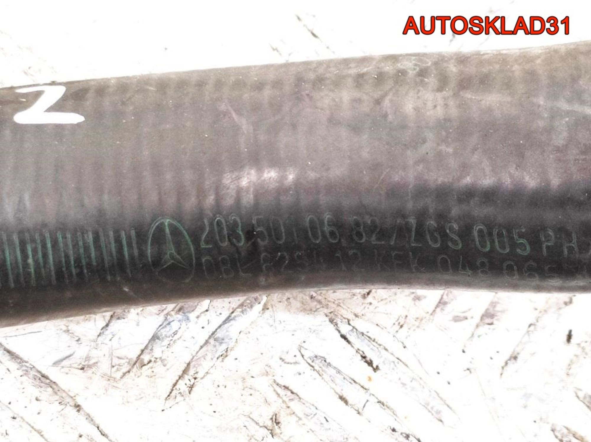 Патрубок радиатора Mercedes W203 2.2 Дизель A2035010682, 1000 рублей, Дубовое