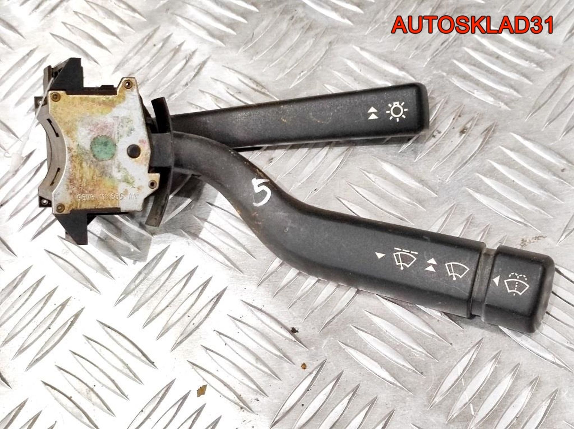 Переключатель стеклоочистителей Ford Transit 4 95VB11K665AA, 1000 рублей, Дубовое