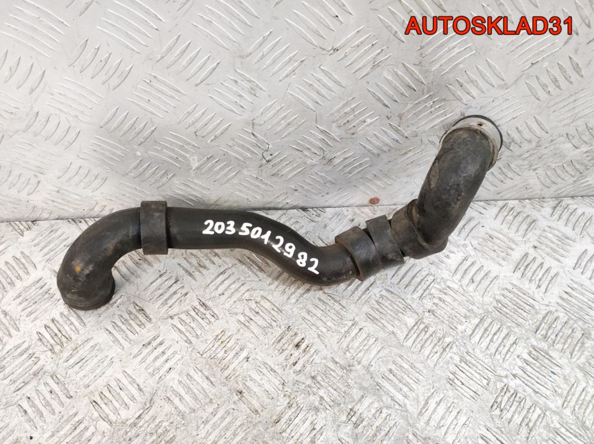 Патрубок радиатора Mercedes W203 2.2 Дизель A2035012982, 1500 рублей, Дубовое