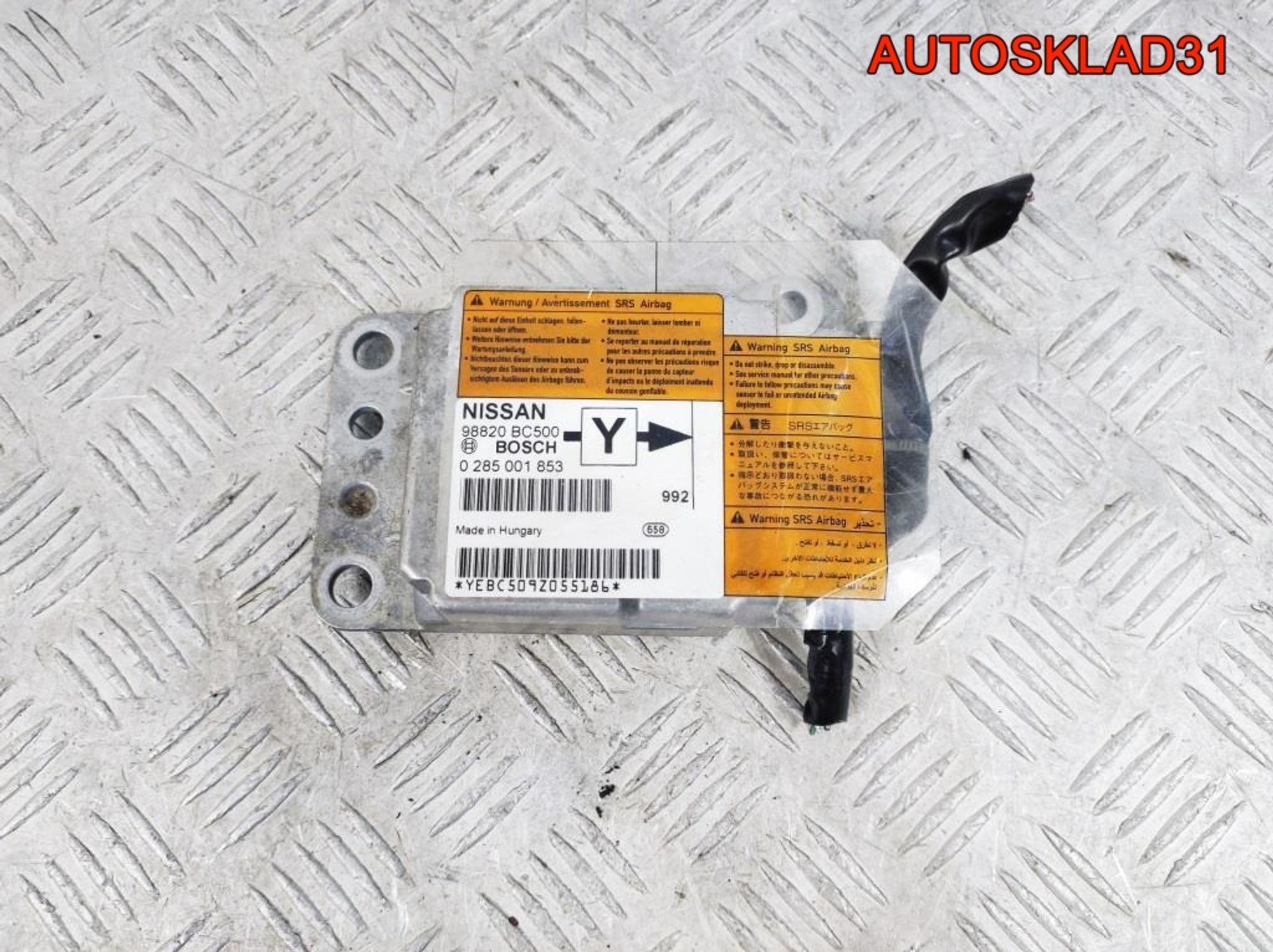 Блок управления AIR BAG Nissan Micra 98820BC500, 1300 рублей, Дубовое