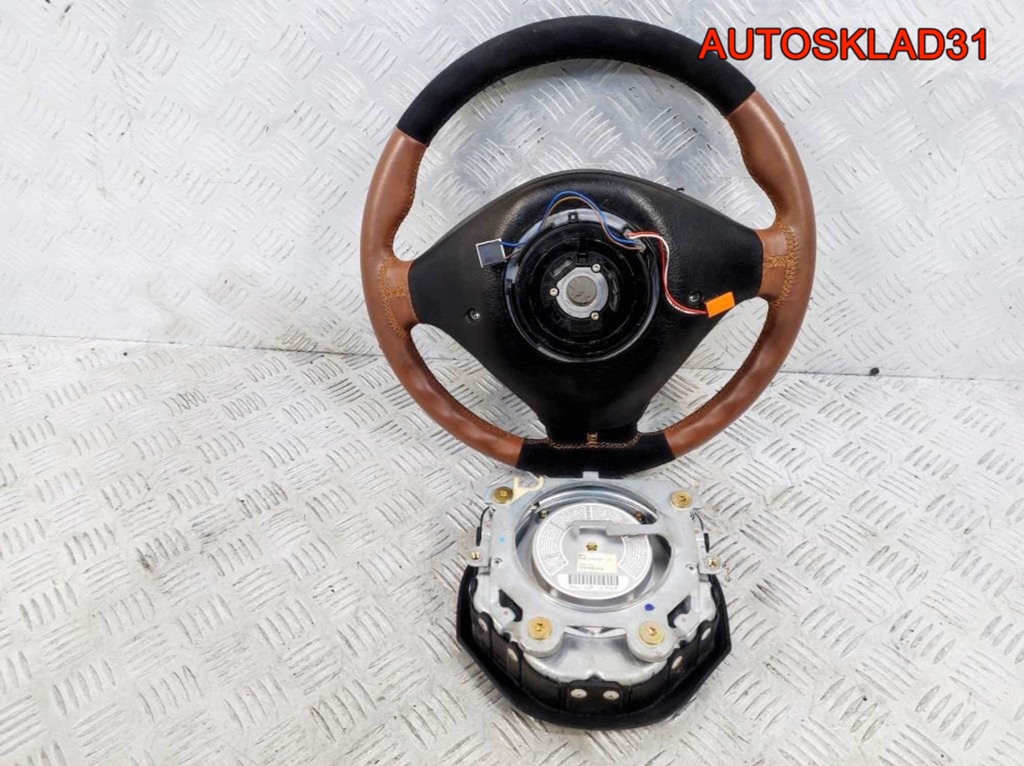 Рулевое колесо с AIR BAG Кожа BMW E36 323422282309, 12200 рублей, Дубовое