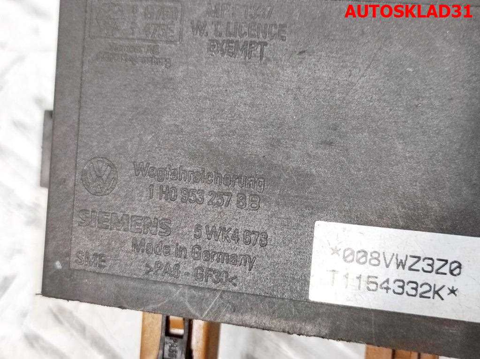 Блок иммобилайзера VW Polo Classic 1H0953257BB, 600 рублей, Дубовое