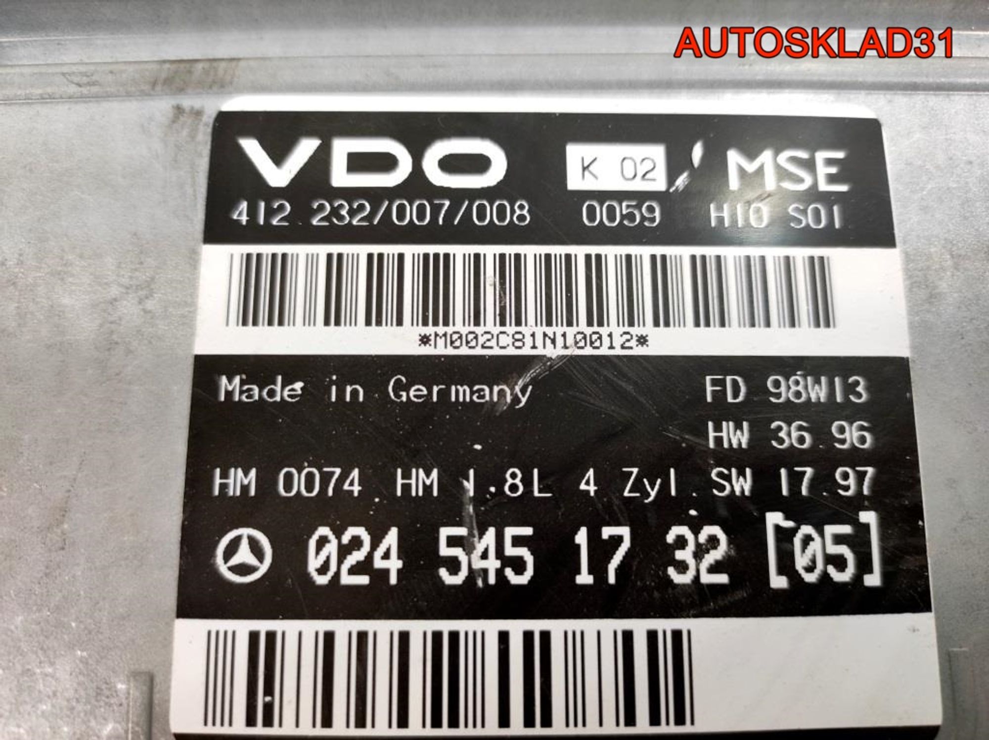 Блок ЭБУ Mercedes Benz W202 0245451732, 3600 рублей, Дубовое