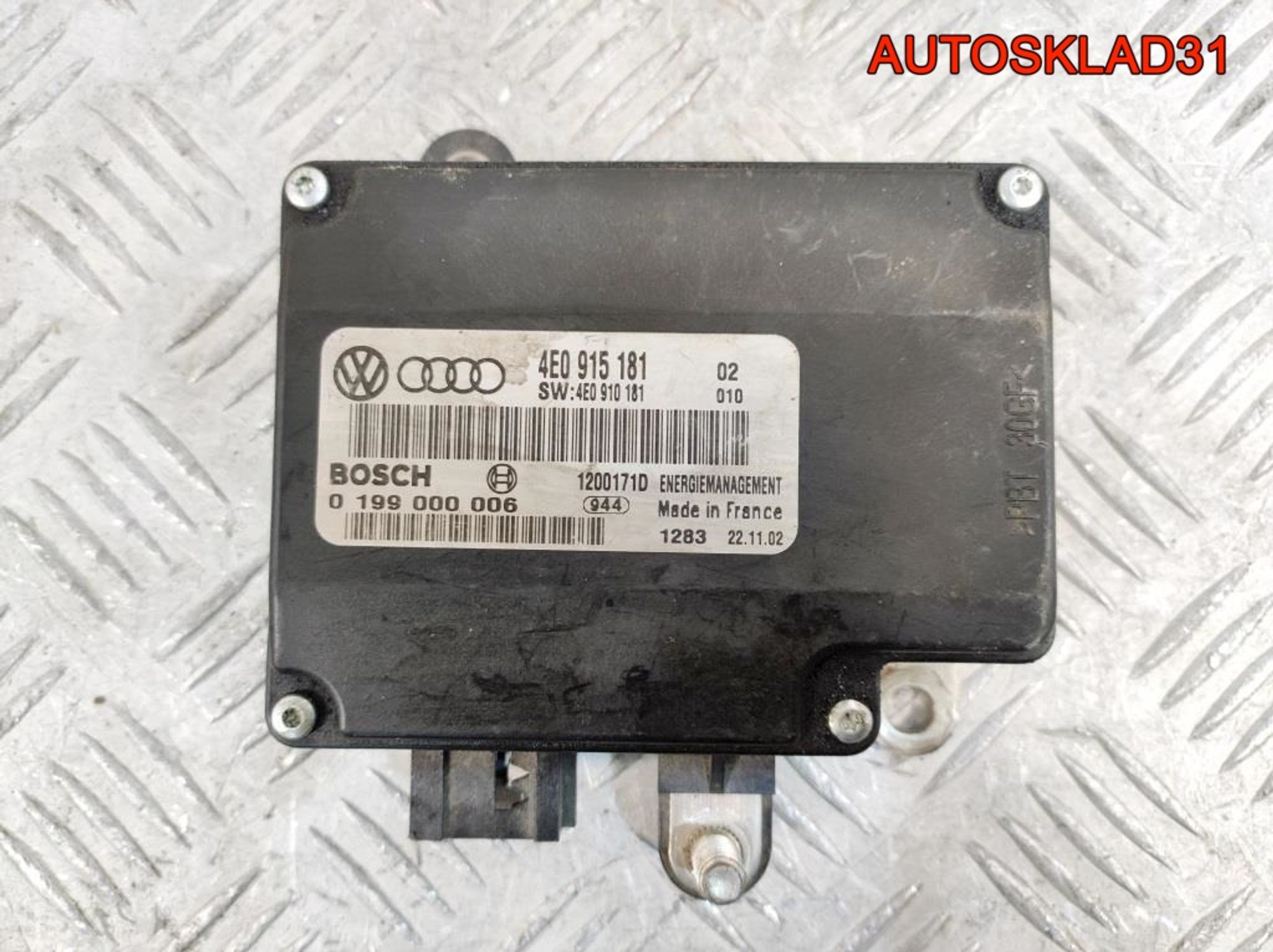 Блок контроля АКБ Audi A8 D3 4E0915181, 2300 рублей, Дубовое