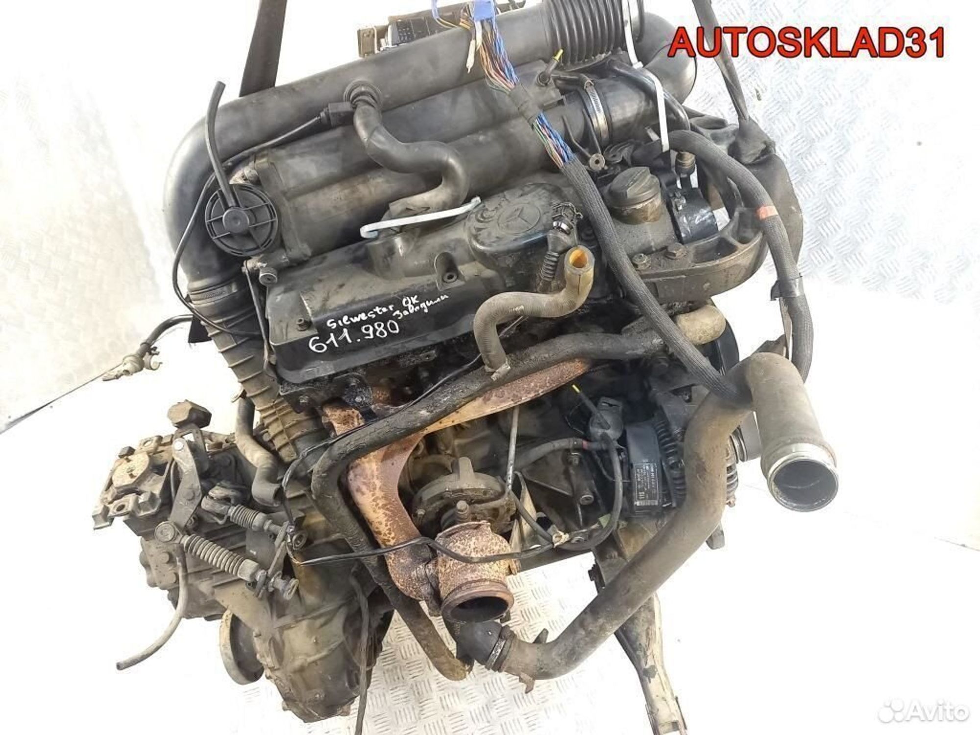 Двигатель 611.980 Mercedes Benz  C-klasse W638 2.2 Дизель, 120000 рублей, Дубовое