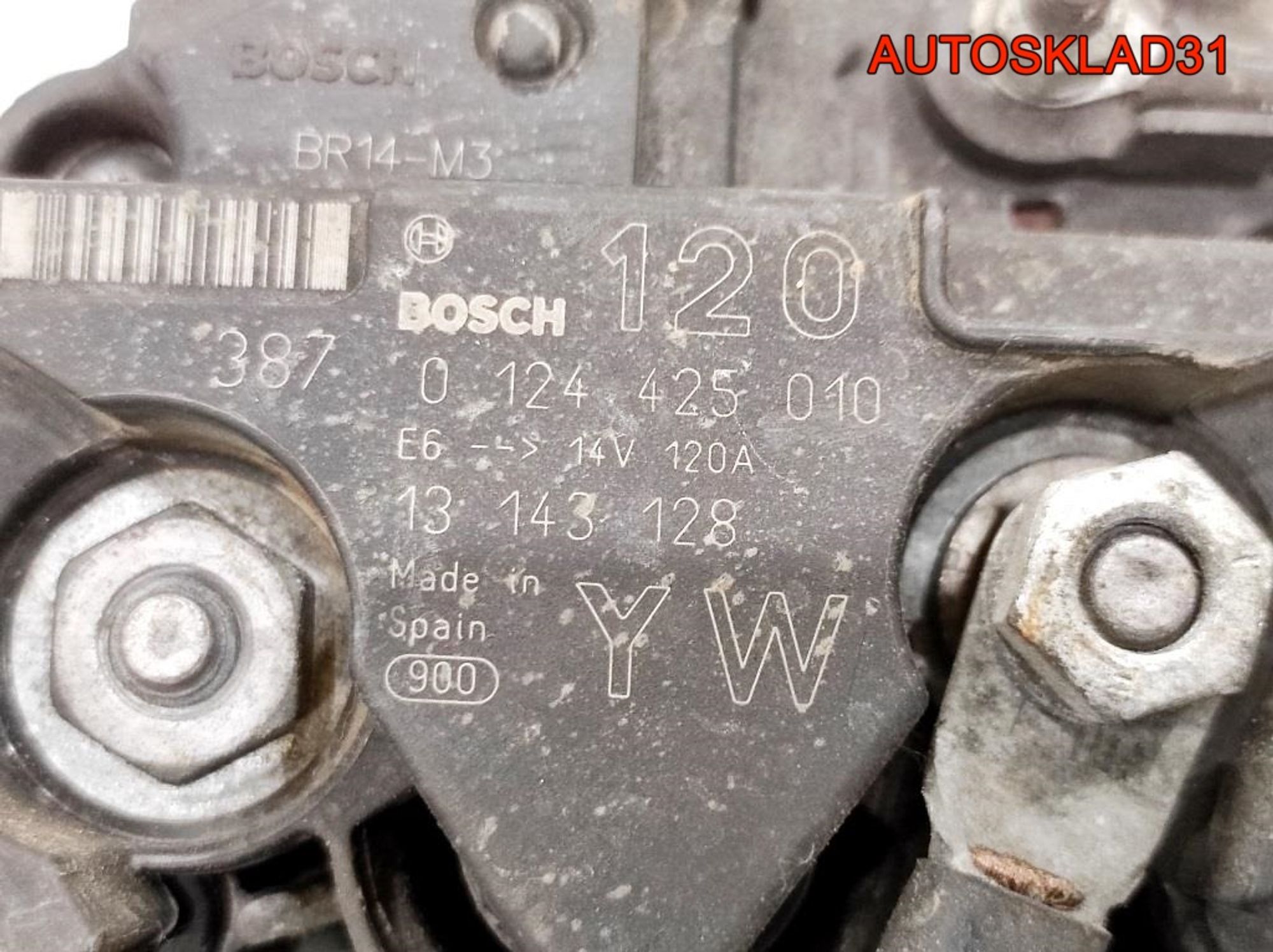 Генератор 120A Opel Corsa C 1,4 Z14XEP 13143128 (Р), 5000 рублей, Дубовое