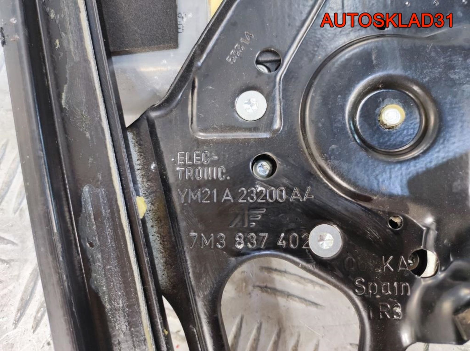 Стеклоподъемник перед правый VW Sharan 7M3837402, 3700 рублей, Дубовое