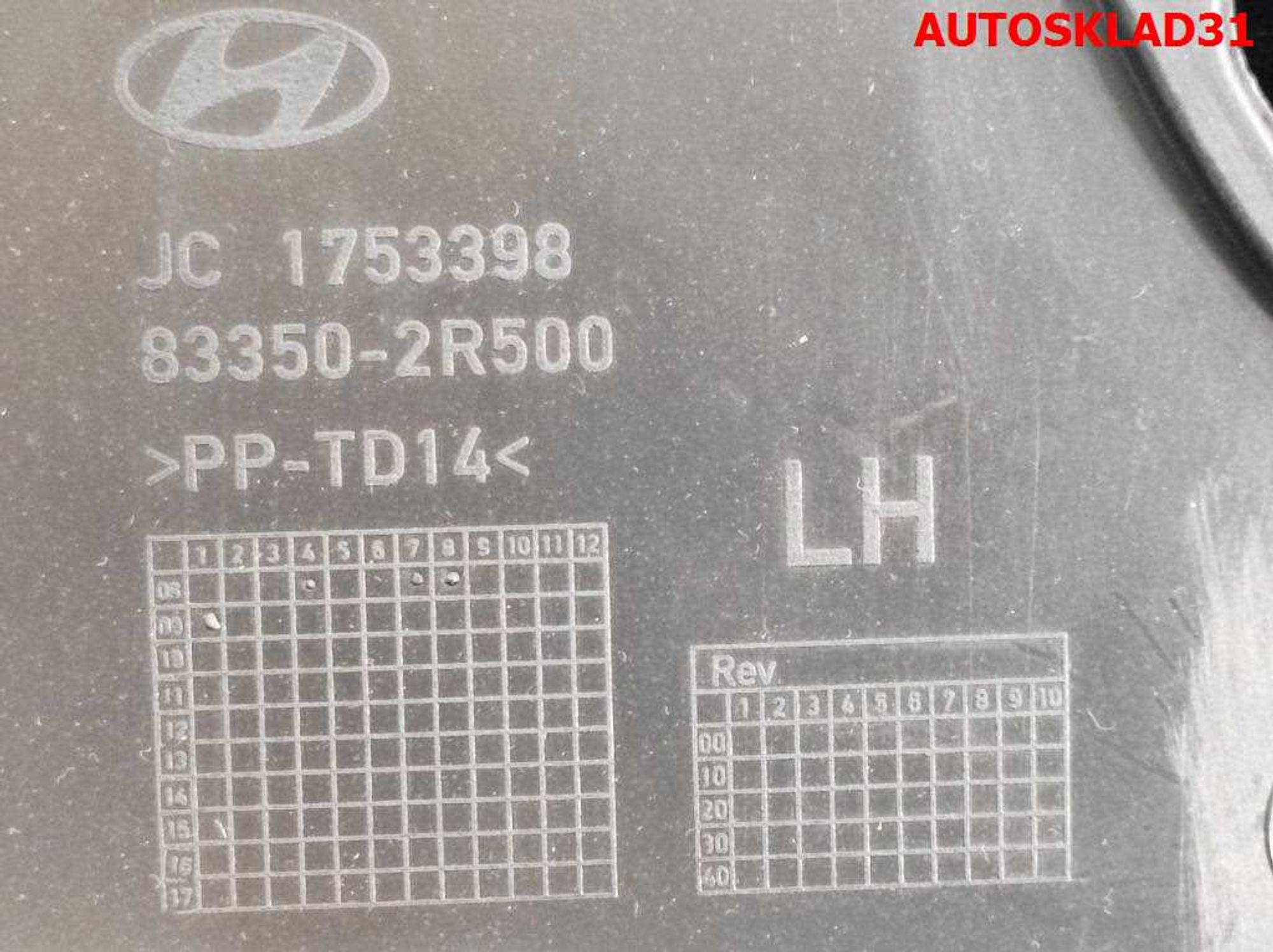 Обшивка двери задней левой Hyundai i30 833012R500, 1500 рублей, Дубовое