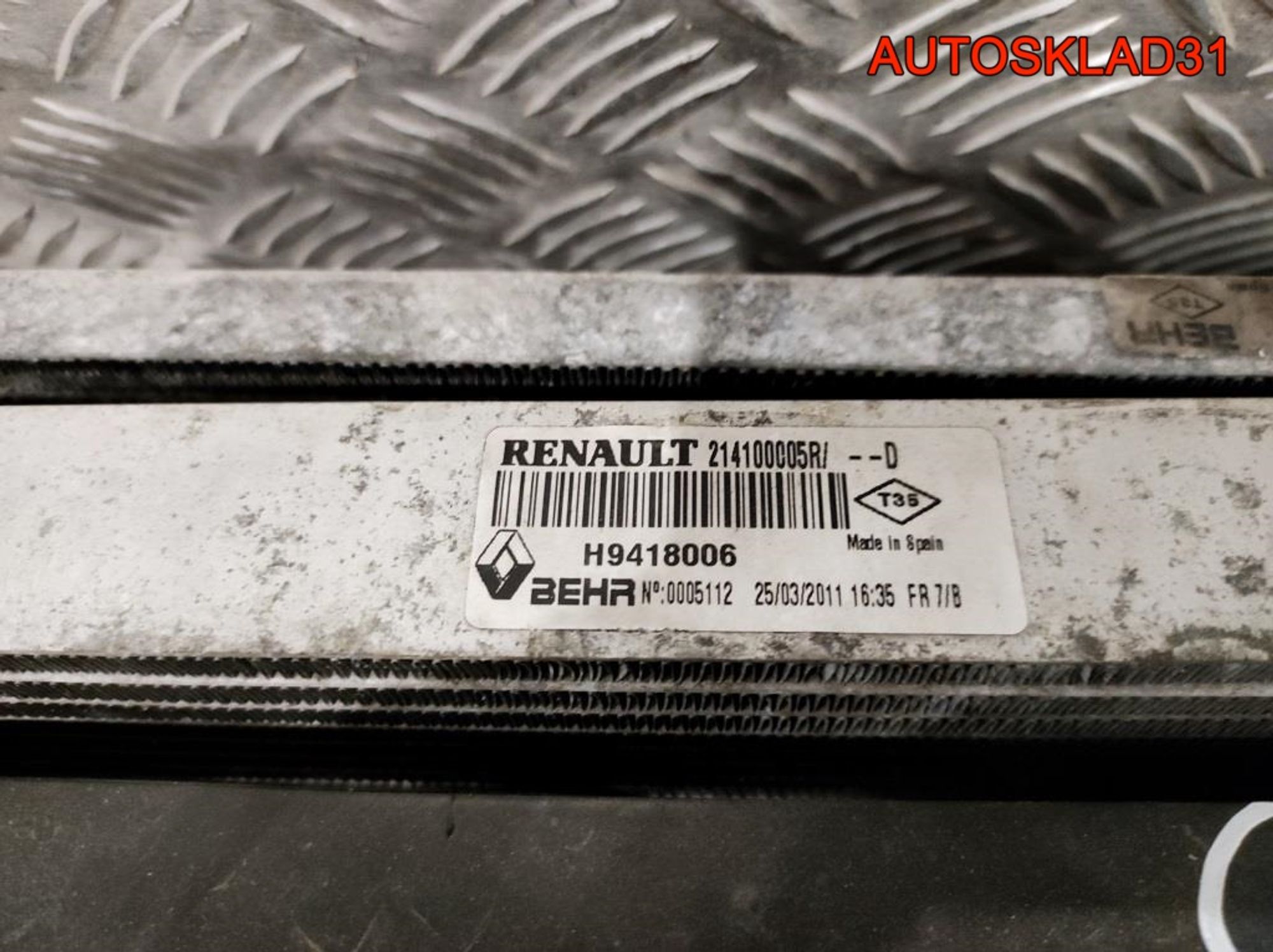 Кассета радиаторов Renault Laguna 3 2,0 M9R Дизель 214100005R, 22000 рублей, Дубовое