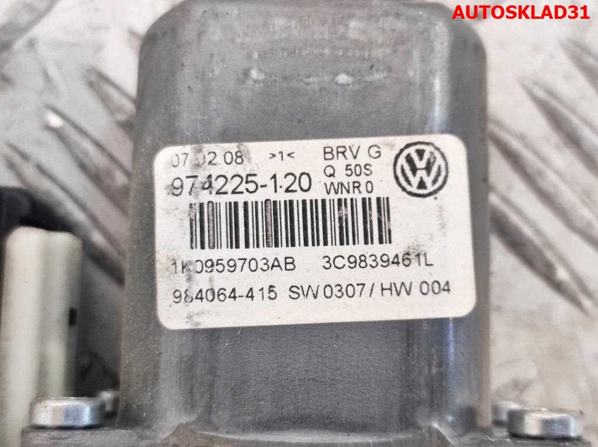 Мотор стеклоподъемника левый задний VW Passat B6 1K0959703AB, 1000 рублей, Дубовое