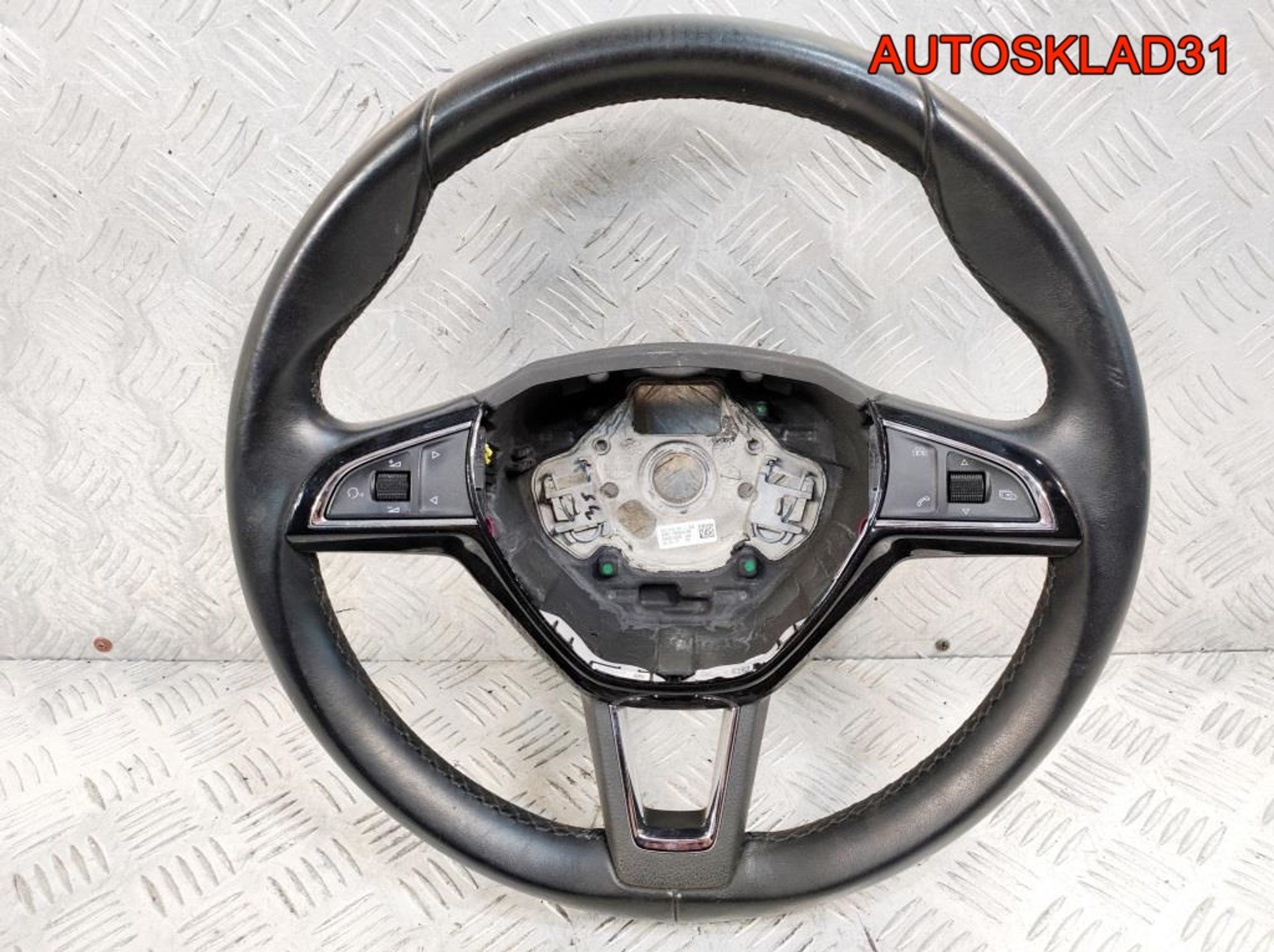 Рулевое колесо Кожа Skoda Rapid 3V0419091L, 15300 рублей, Дубовое