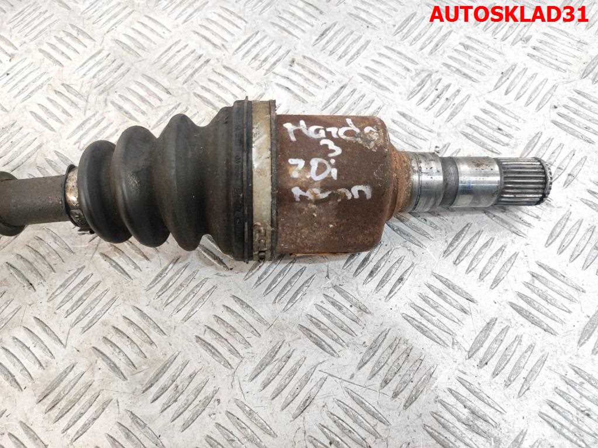 Полуось передняя левая под болт Mazda 3 BK 2,0 LF Бензин МКПП, 10000 рублей, Дубовое