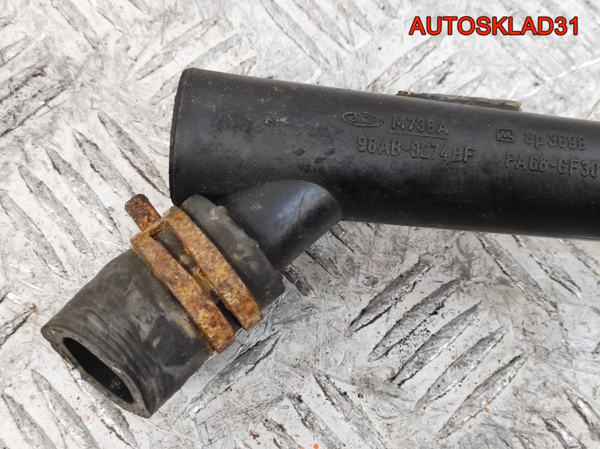 Трубка системы охлаждения Ford Focus 1 1,8 Бензин 98AB8274BF, 1200 рублей, Дубовое