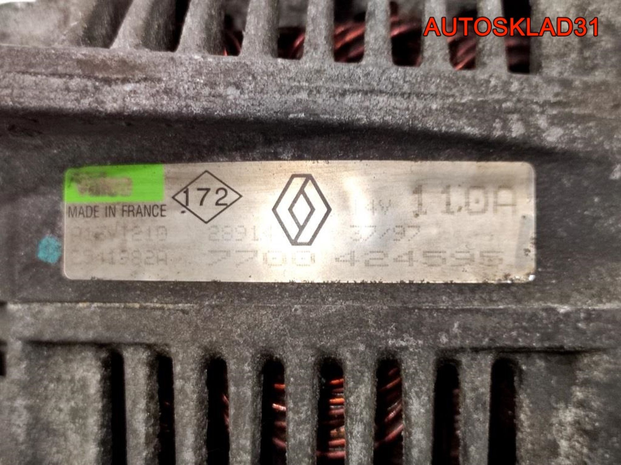 Генератор 110A Renault Laguna 1 7700424595 (Р), 7500 рублей, Дубовое