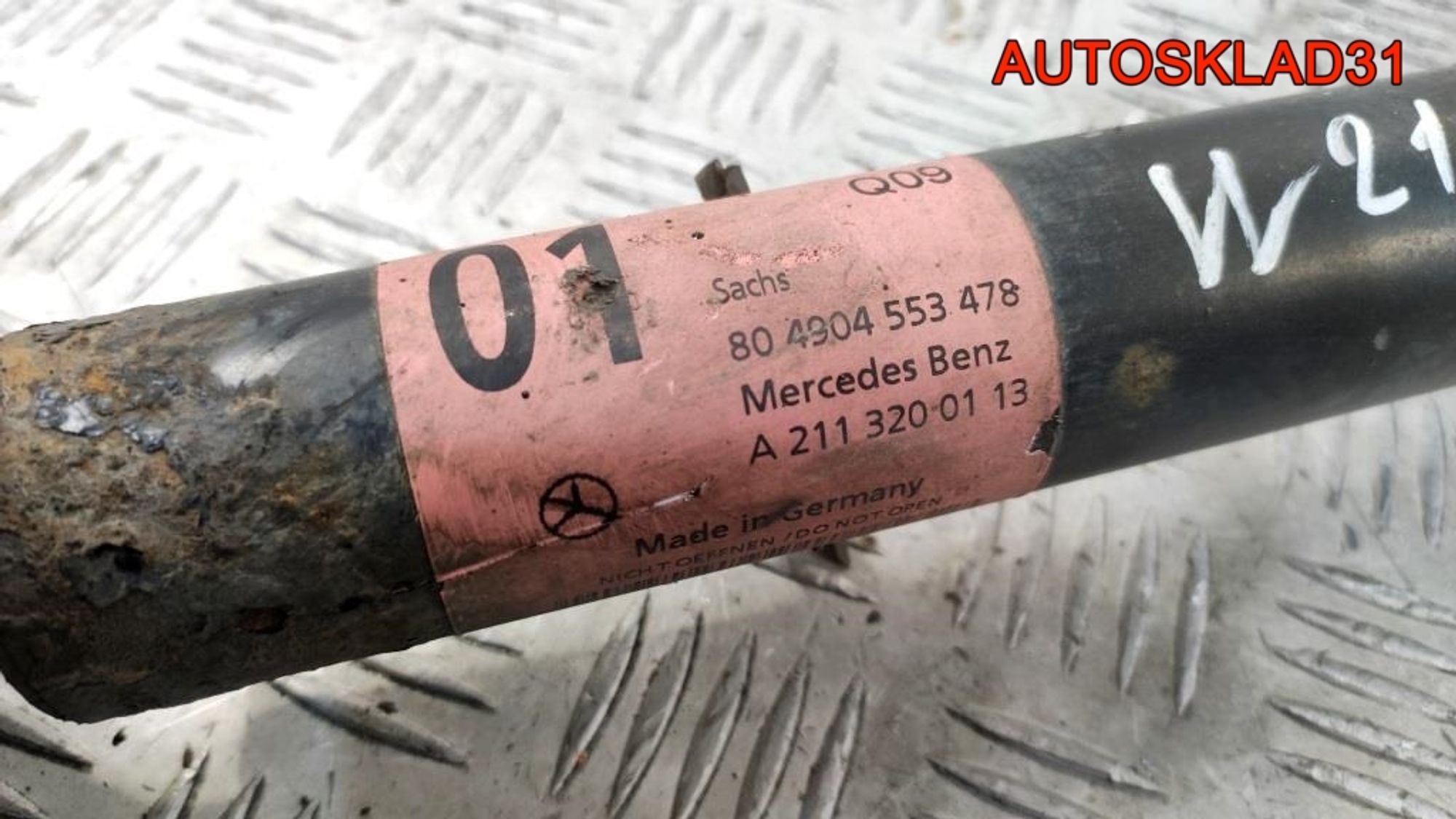 Амортизатор передний в сборе Mercedes Benz W211 A2113200113, 7000 рублей, Дубовое