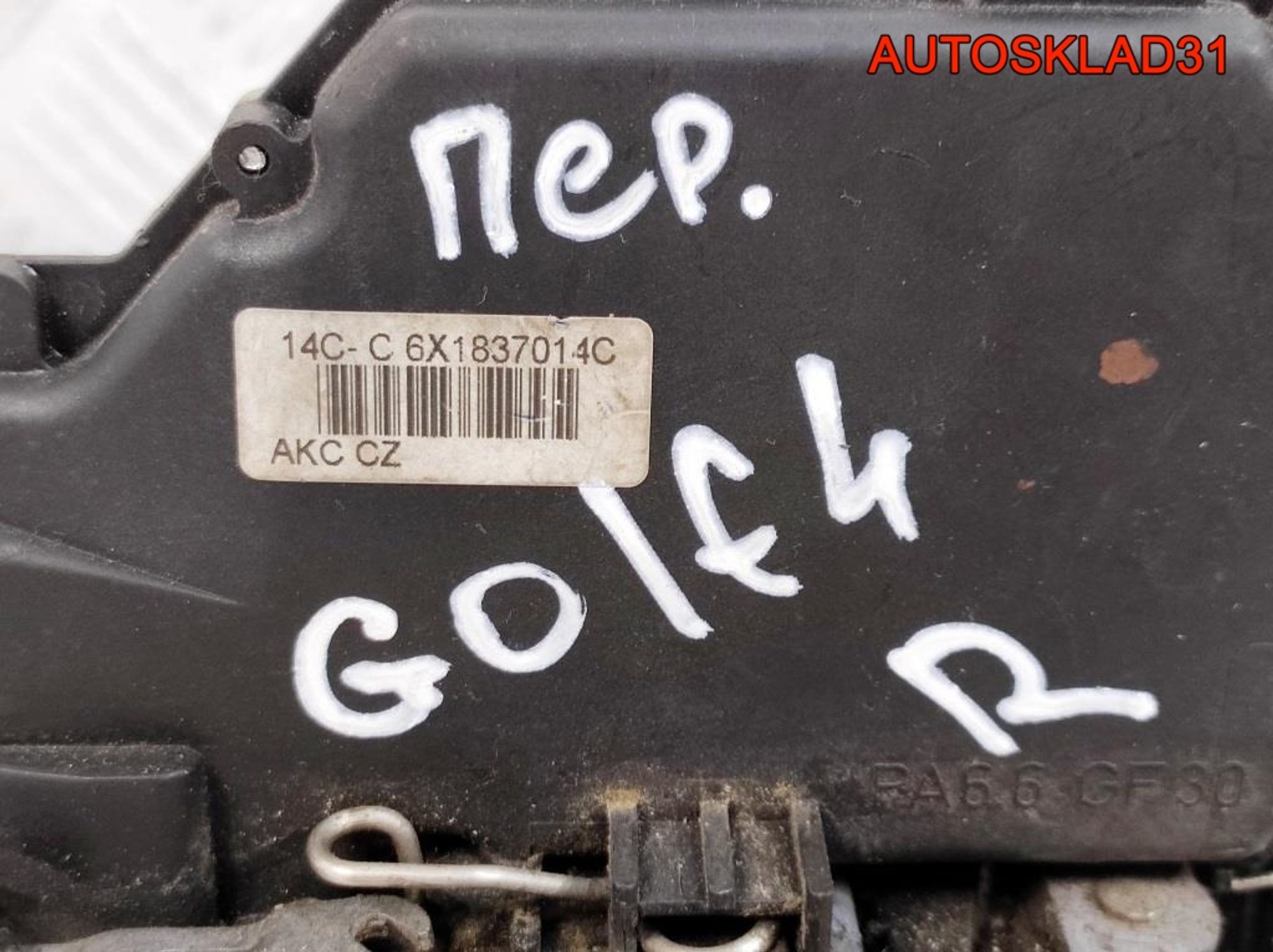 Замок двери передней правой VW Golf 4 6X1837014AC, 2000 рублей, Дубовое