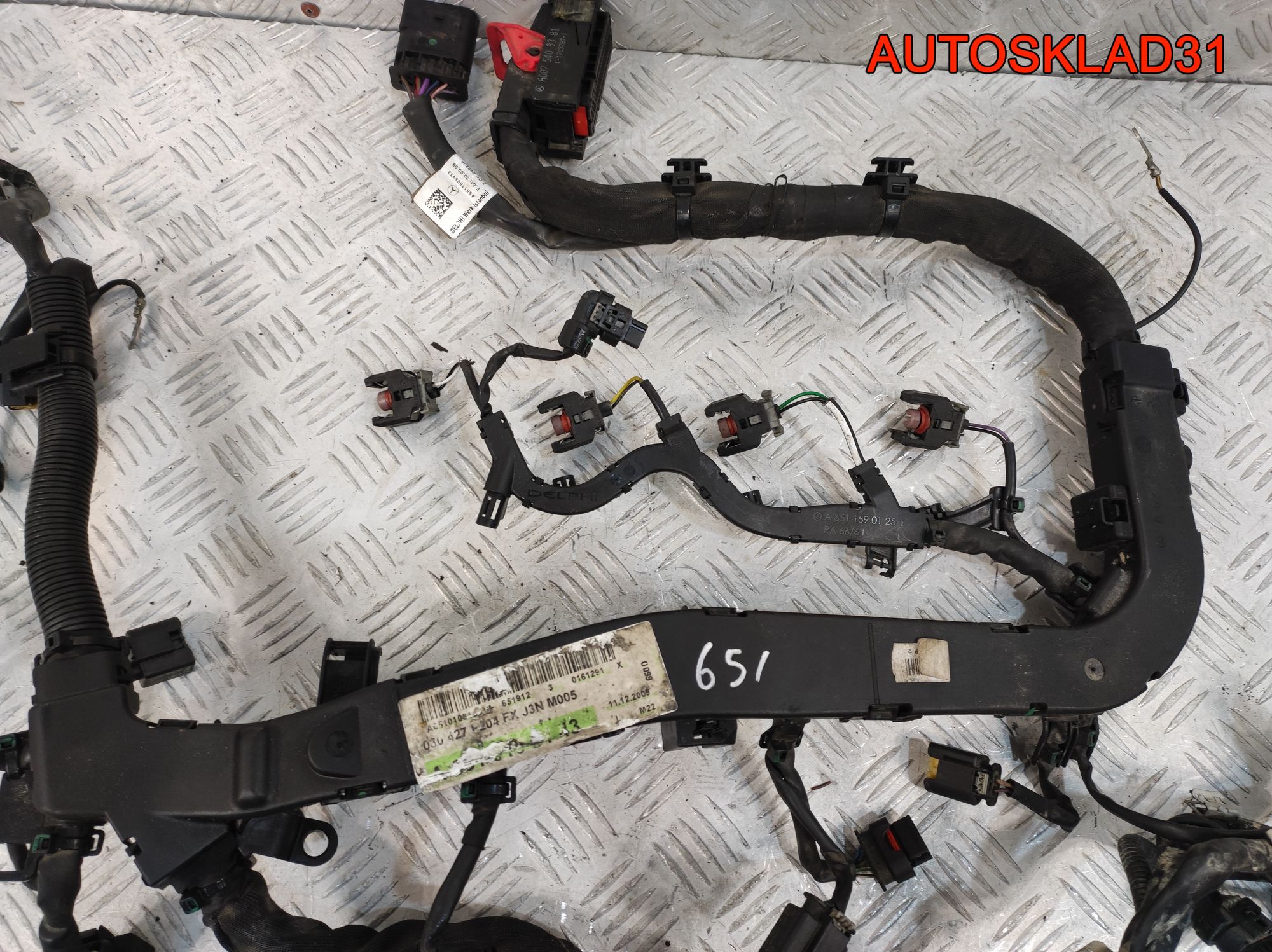 Проводка двигателя Mercedes GLK X204 2,2 651.912, 5000 рублей, Дубовое