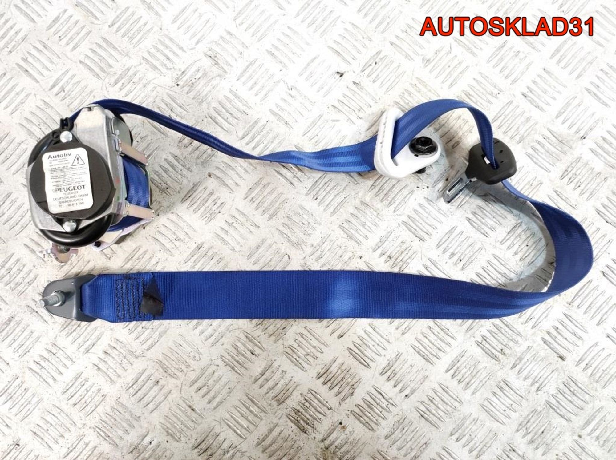 Ремень безопасности передний правый Peugeot 208, 4100 рублей, Дубовое