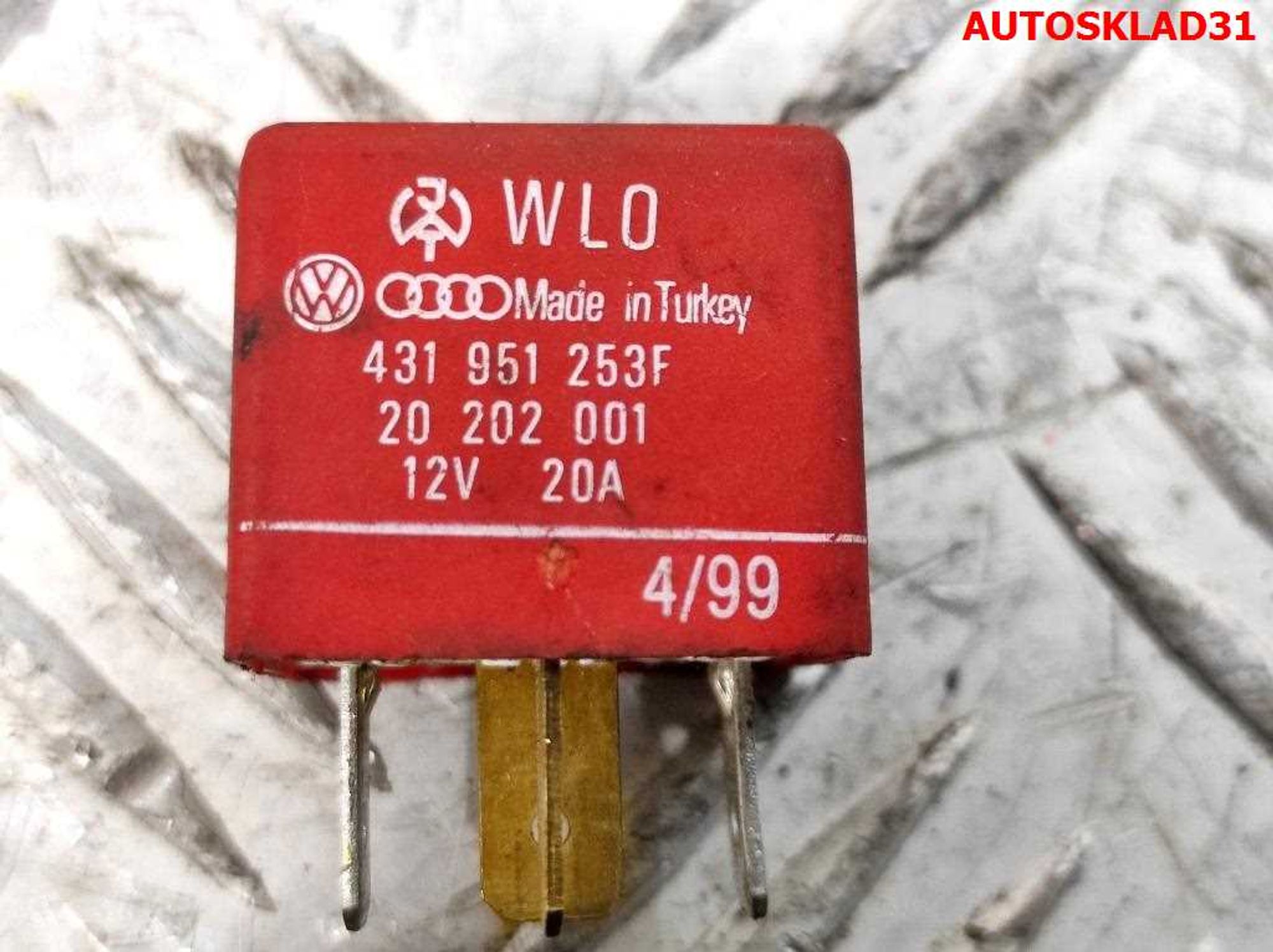 Реле 206 Audi A6 C5 431951253F, 600 рублей, Дубовое