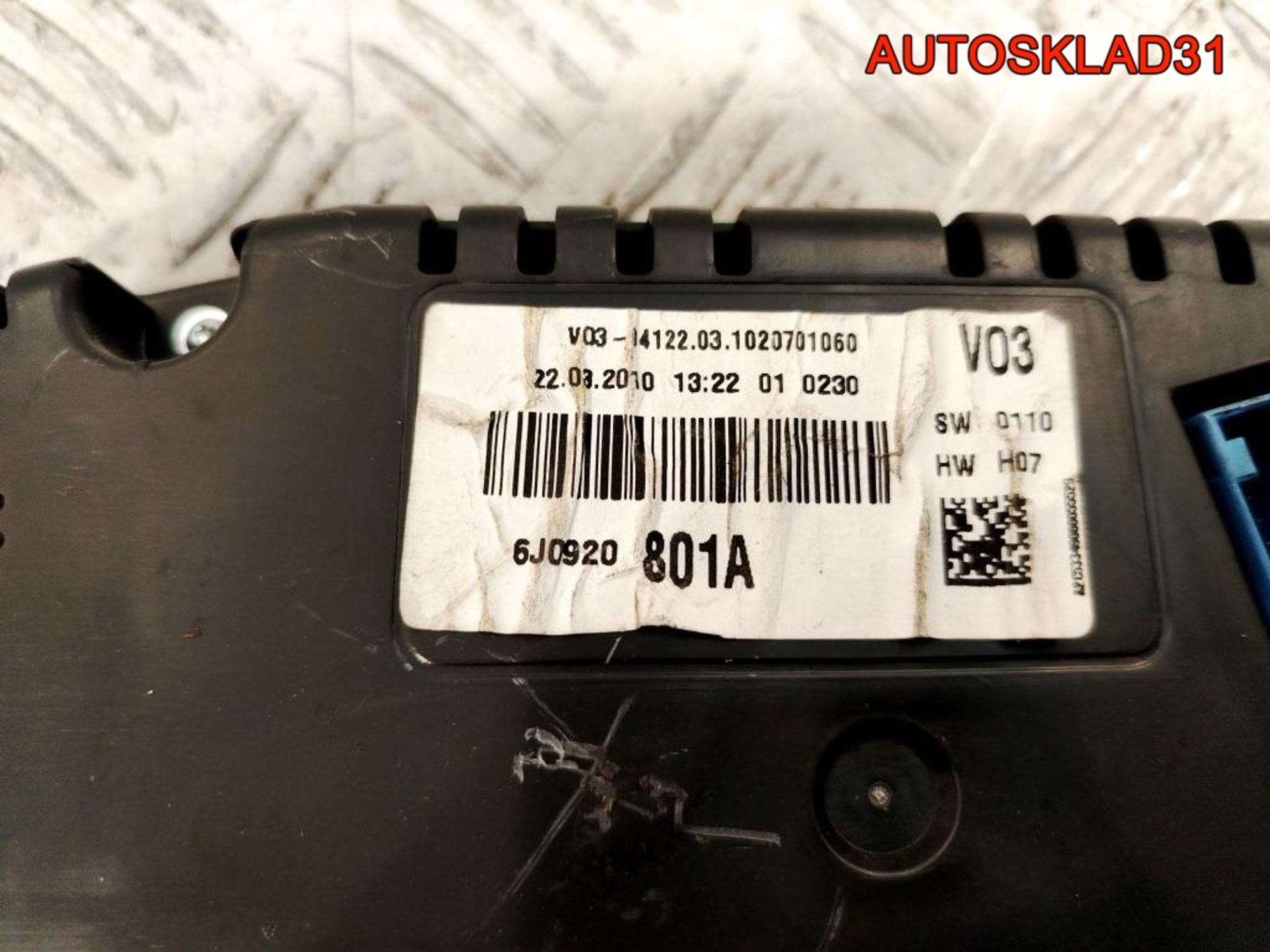 Панель приборов Seat Ibiza 4 6J0920801A 1,4 Дизель, 4500 рублей, Дубовое
